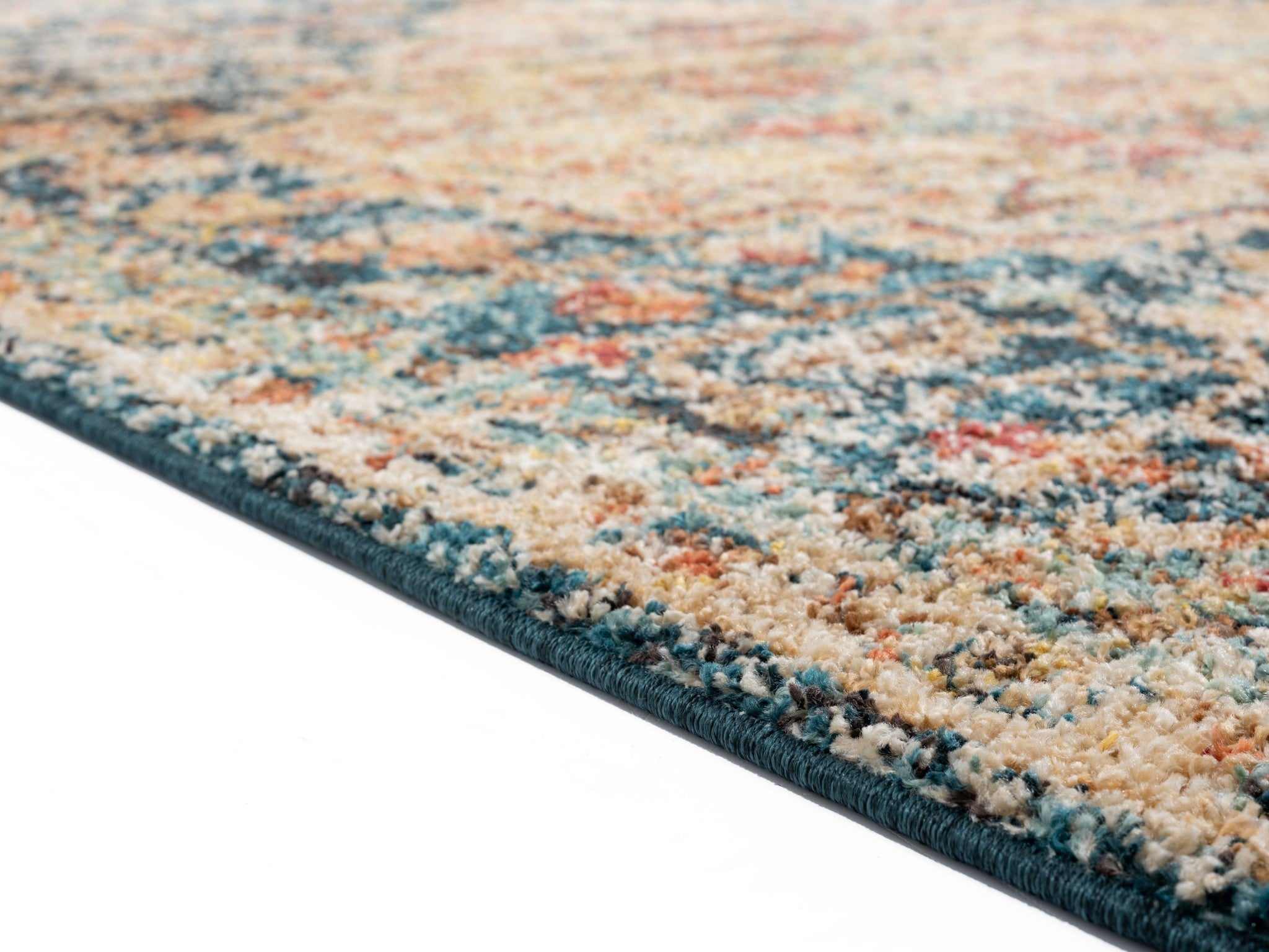 22" x 36" Multicolor Olefin Frieze Accent Rug
