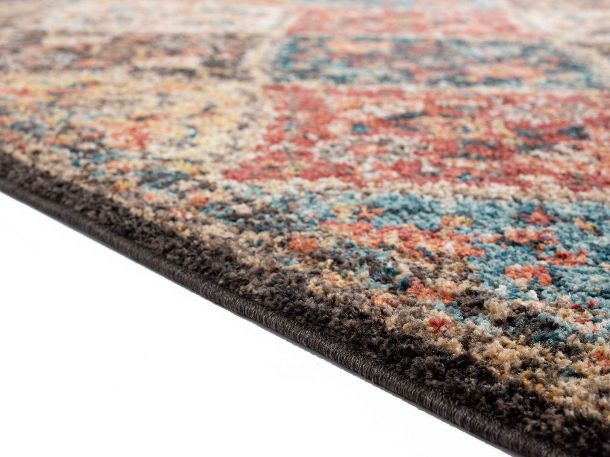150" x 180" Multicolor Olefin Frieze Rug