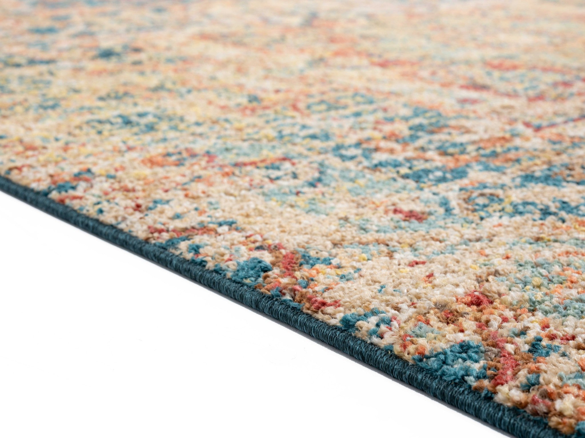 22" x 36" Multicolor Olefin Frieze Accent Rug