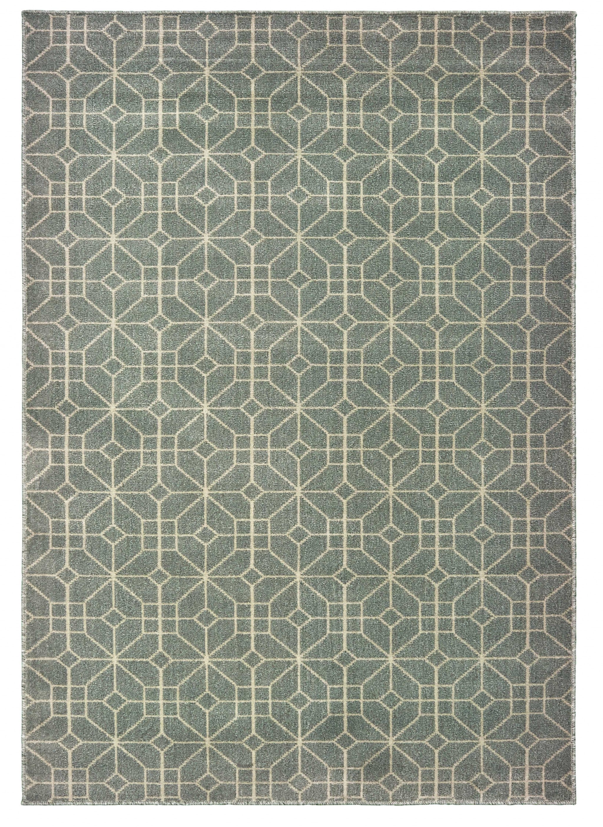 94" x 126" Charcoal Polypropylene Oversize Rug