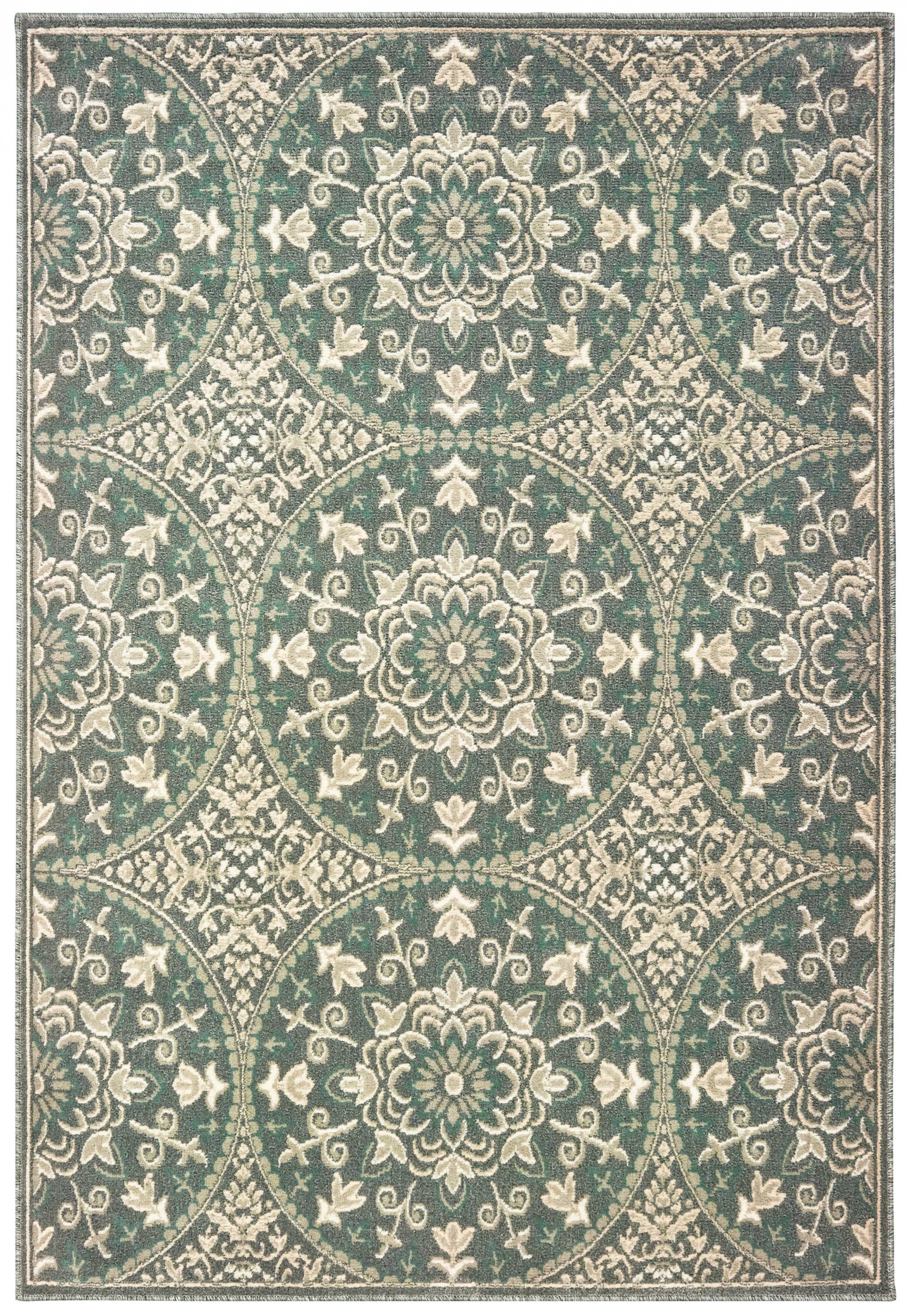 94" x 126" Charcoal Polypropylene Oversize Rug