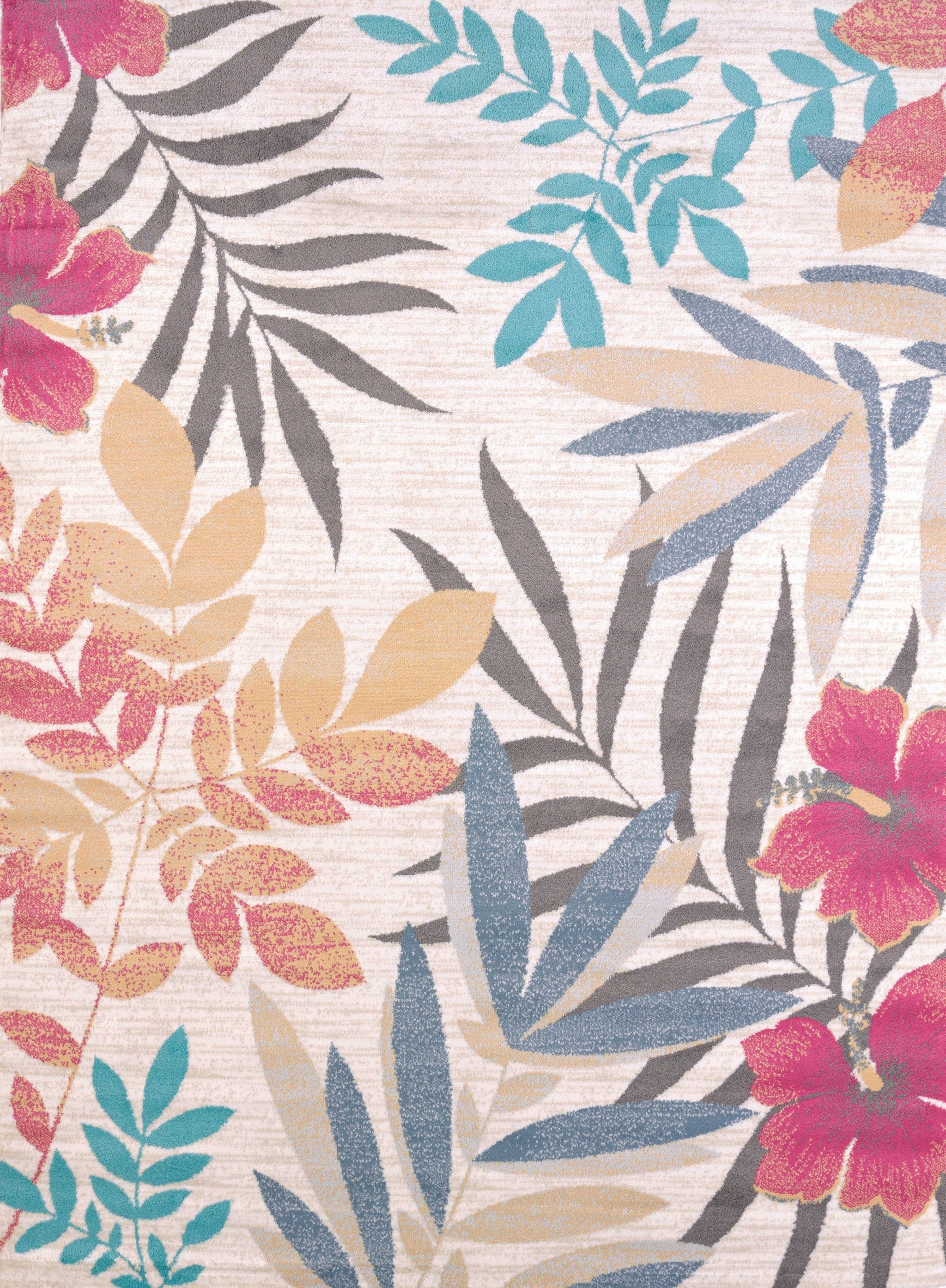 94" x 126" Multicolor Polypropylene / Polyester Oversize Rug