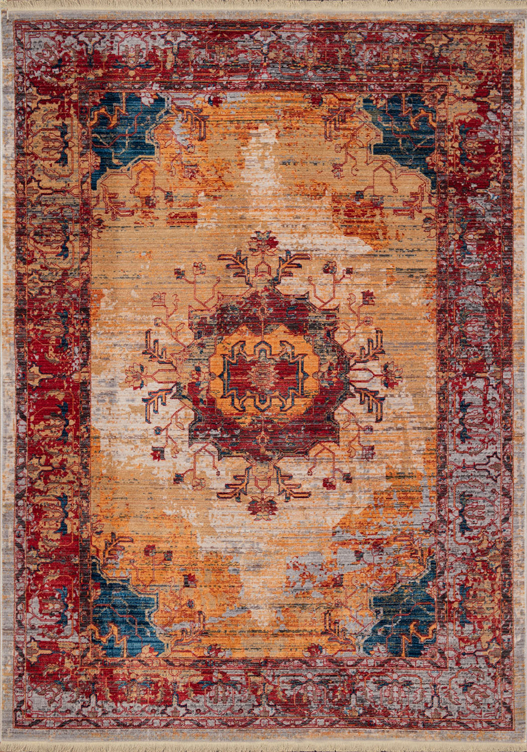94" x 126" Garnet Polyester Oversize Rug