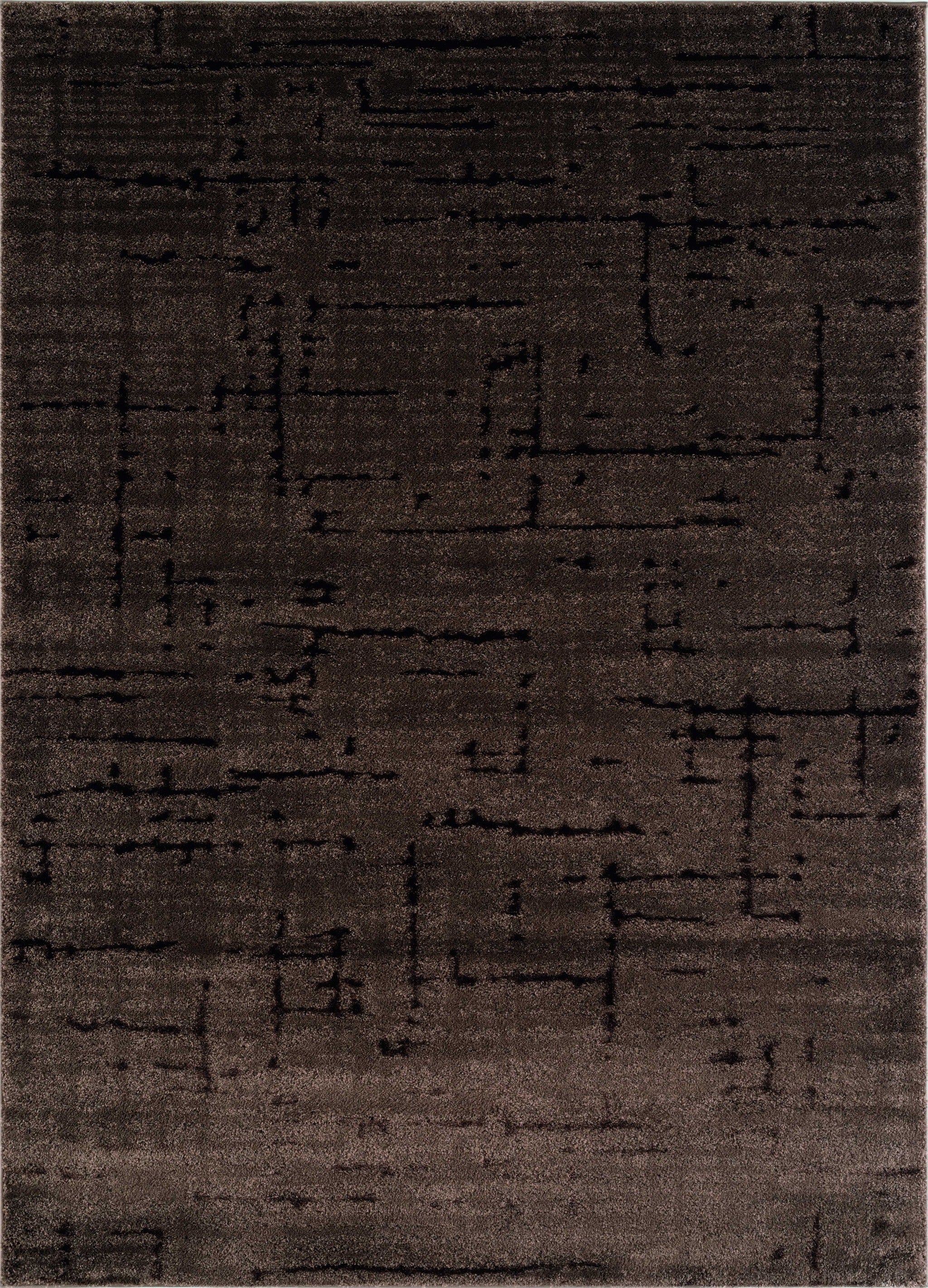 63" x 90" Brown Polyester / Olefin Area Rug