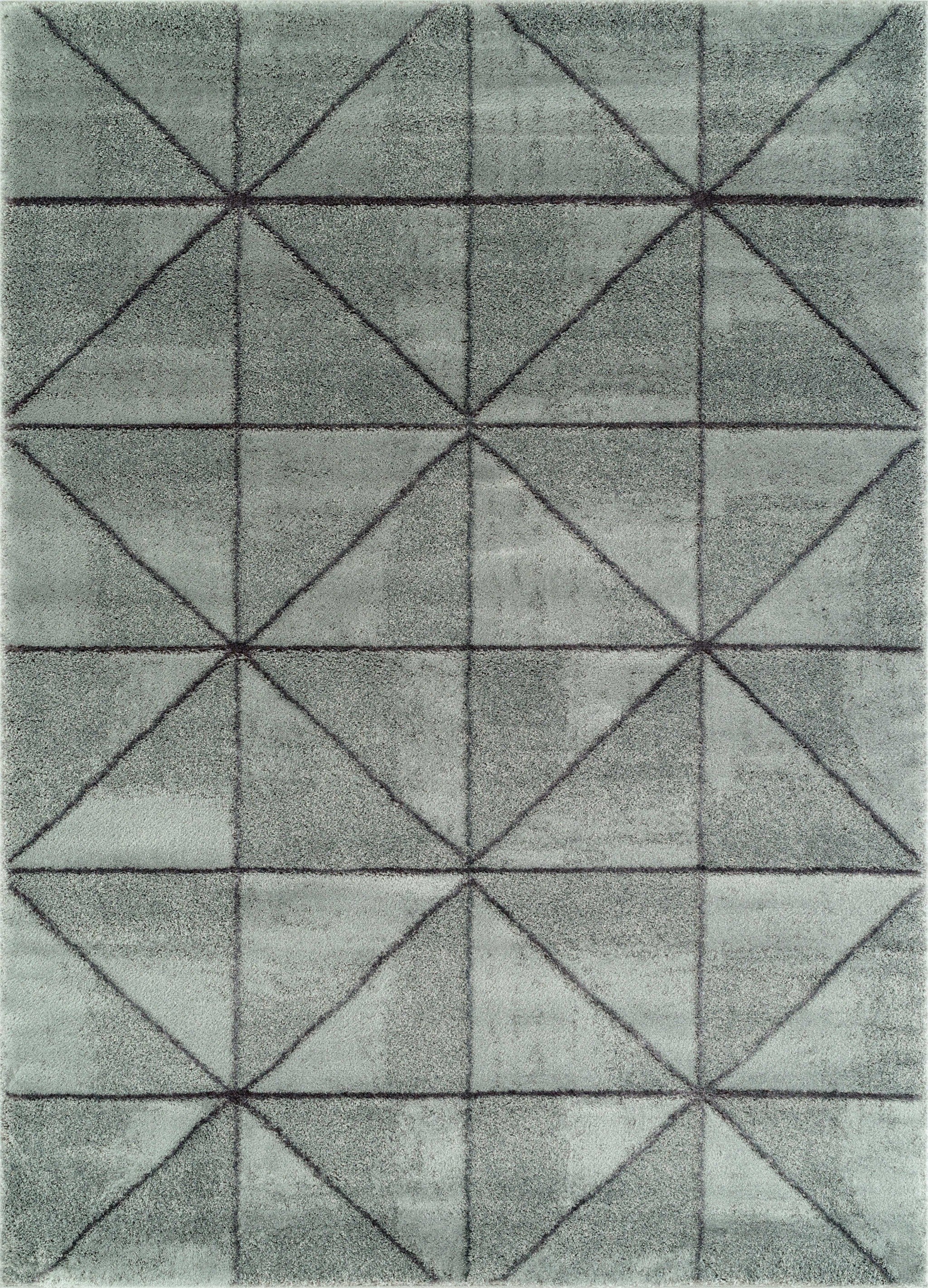 94" x 126" Grey Polyester / Olefin Oversize Rug