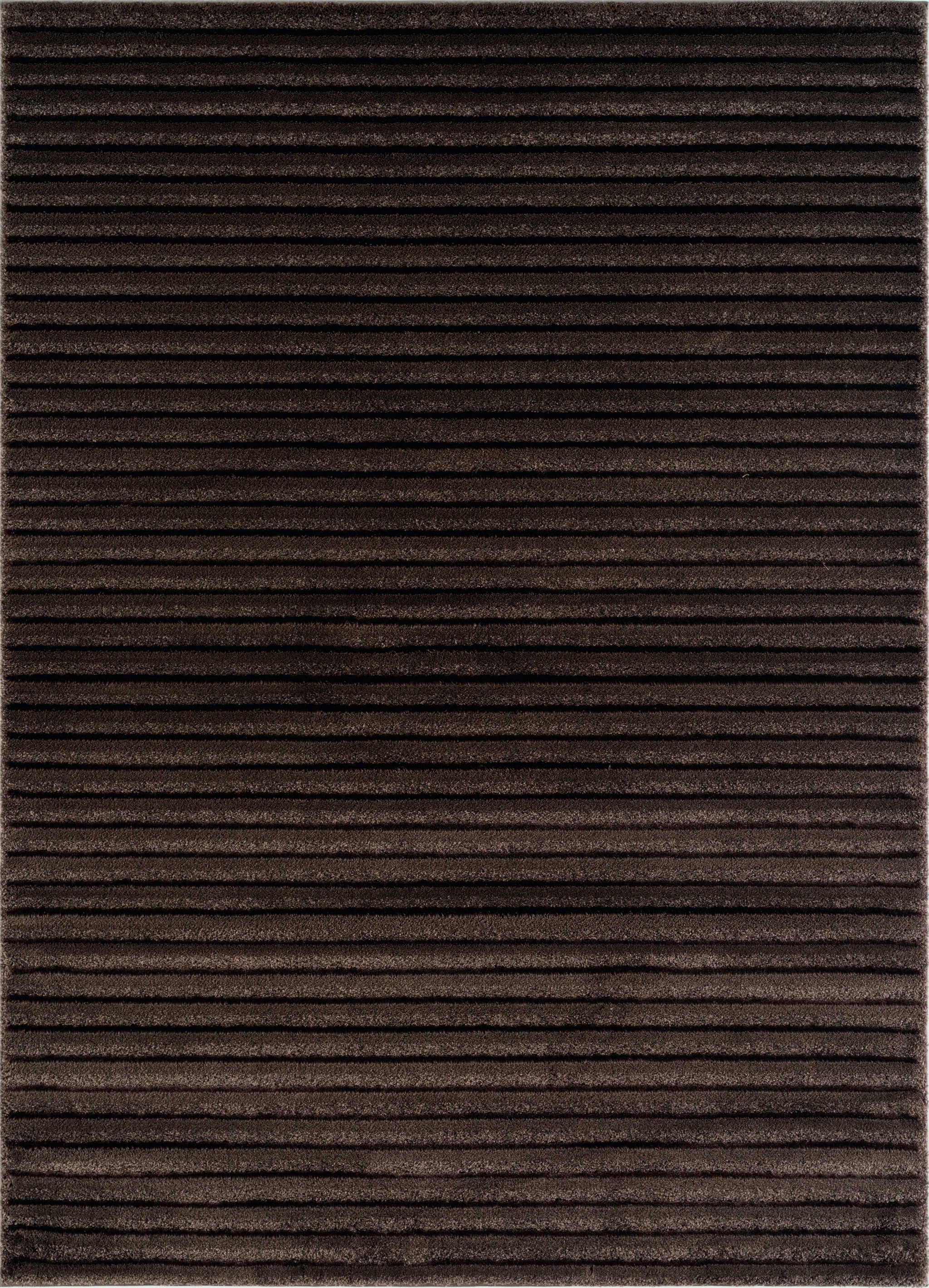 63" x 90" Brown Polyester / Olefin Area Rug