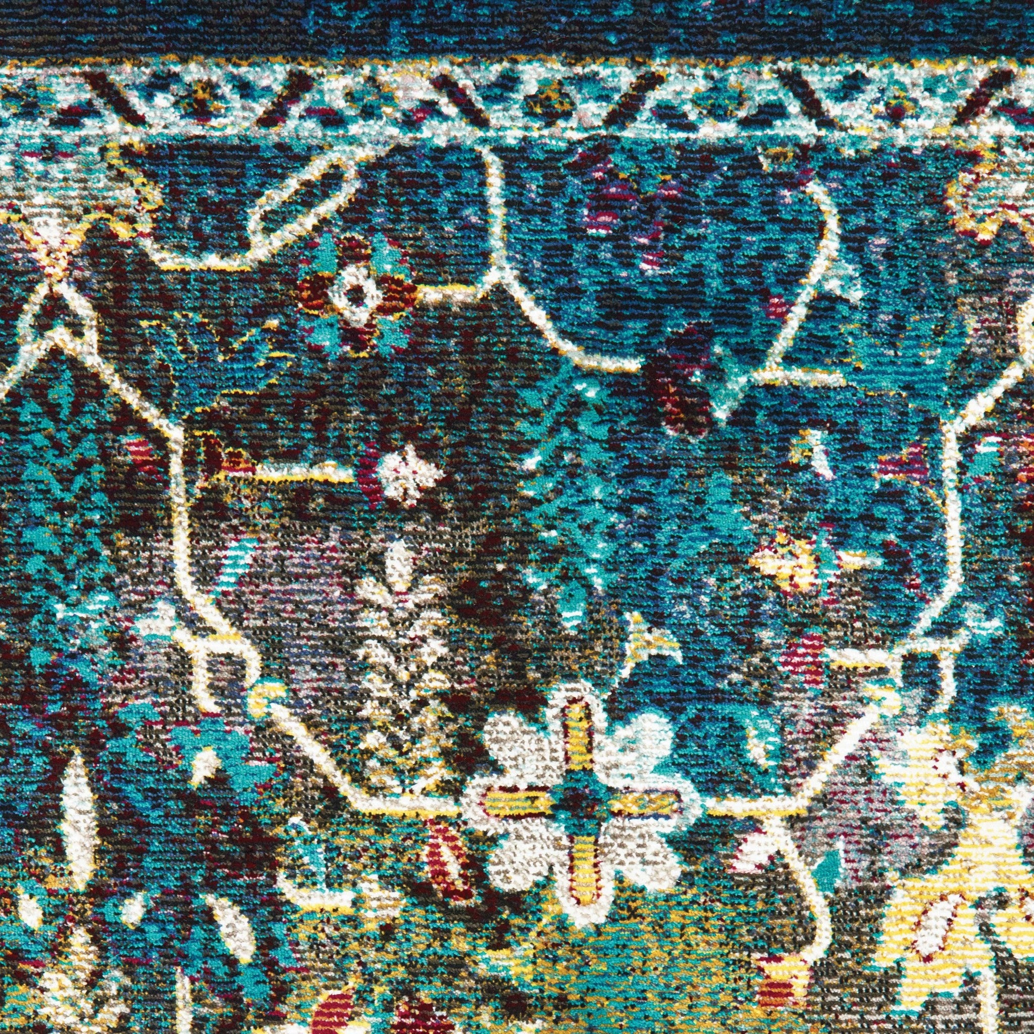 63" x 86" Multicolor Olefin Area Rug