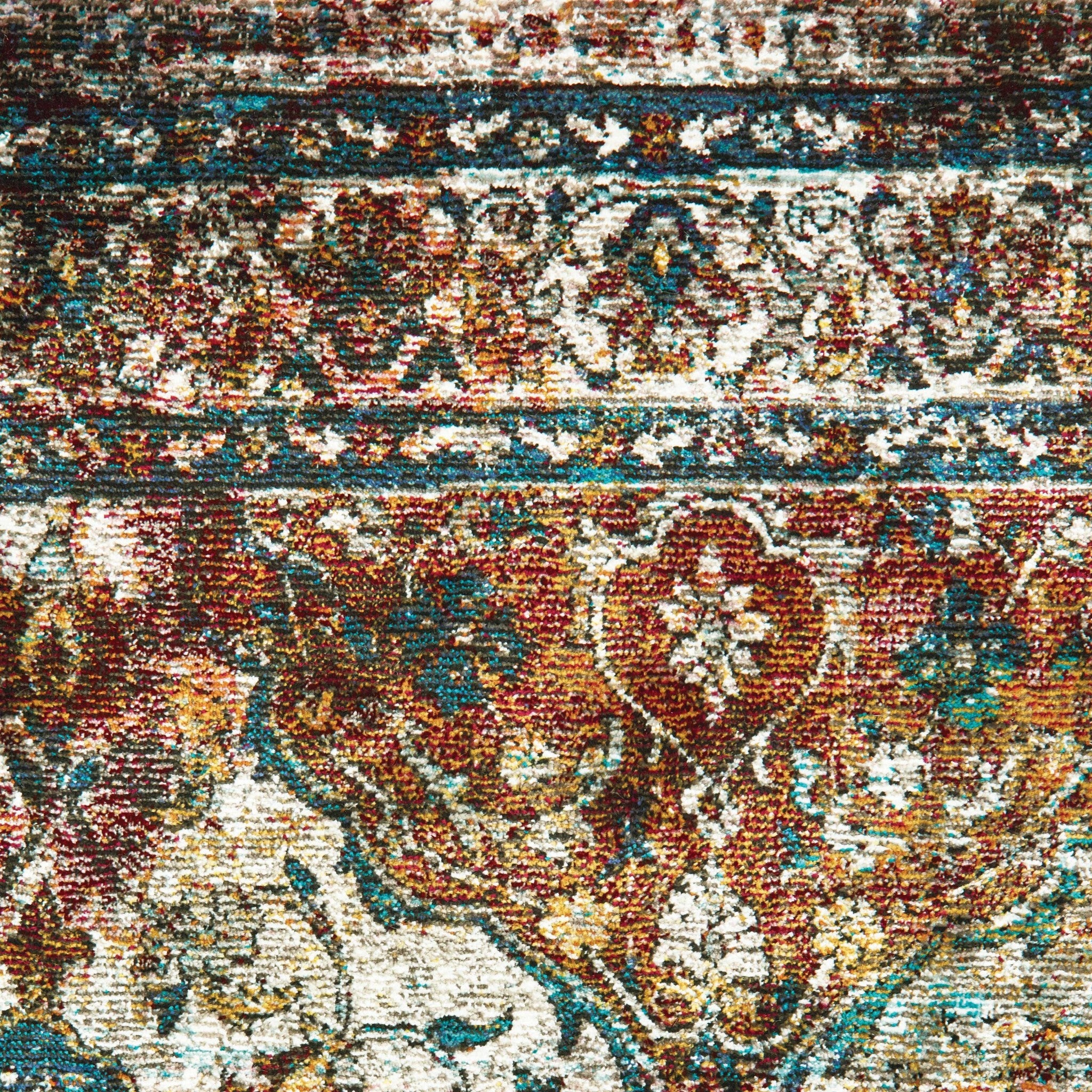 22" x 36" Multicolor Olefin Accent Rug