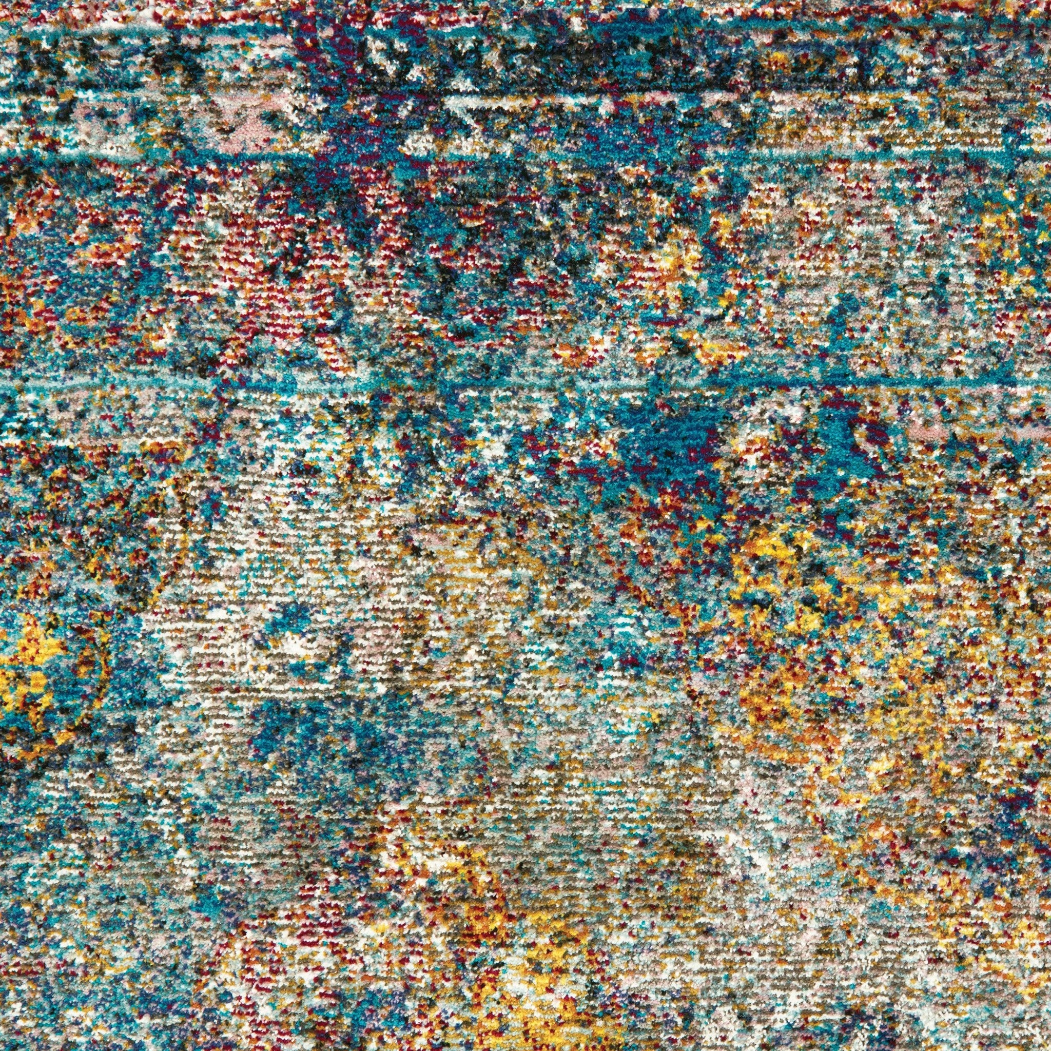 63" x 86" Multicolor Olefin Area Rug