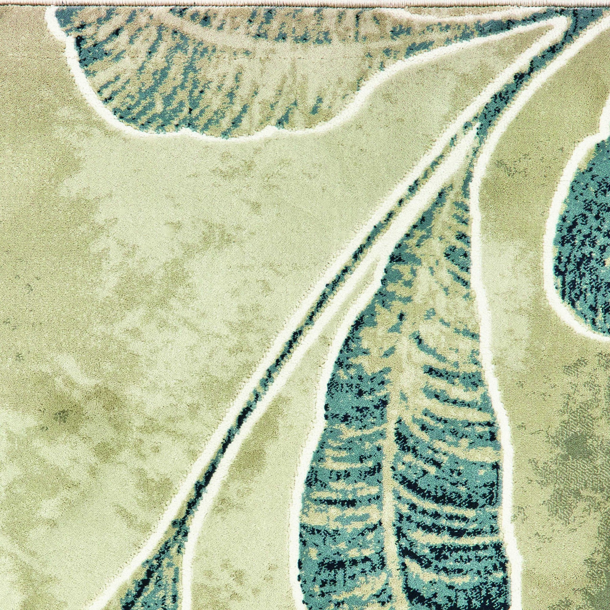 63" x 86" Blueberry Polyester or Olefin Area Rug