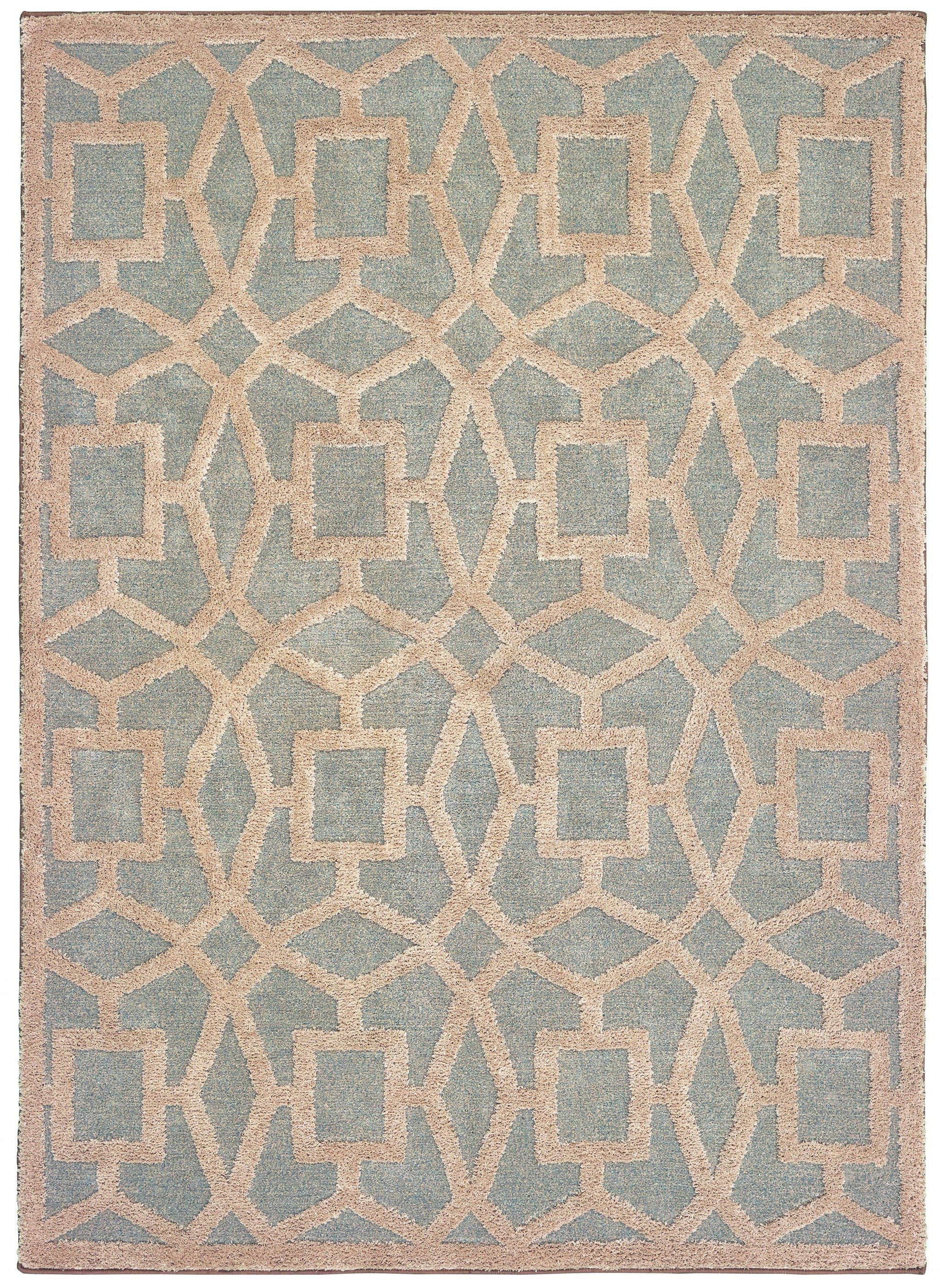 63" x 86" Seafoam Microfiber Area Rug