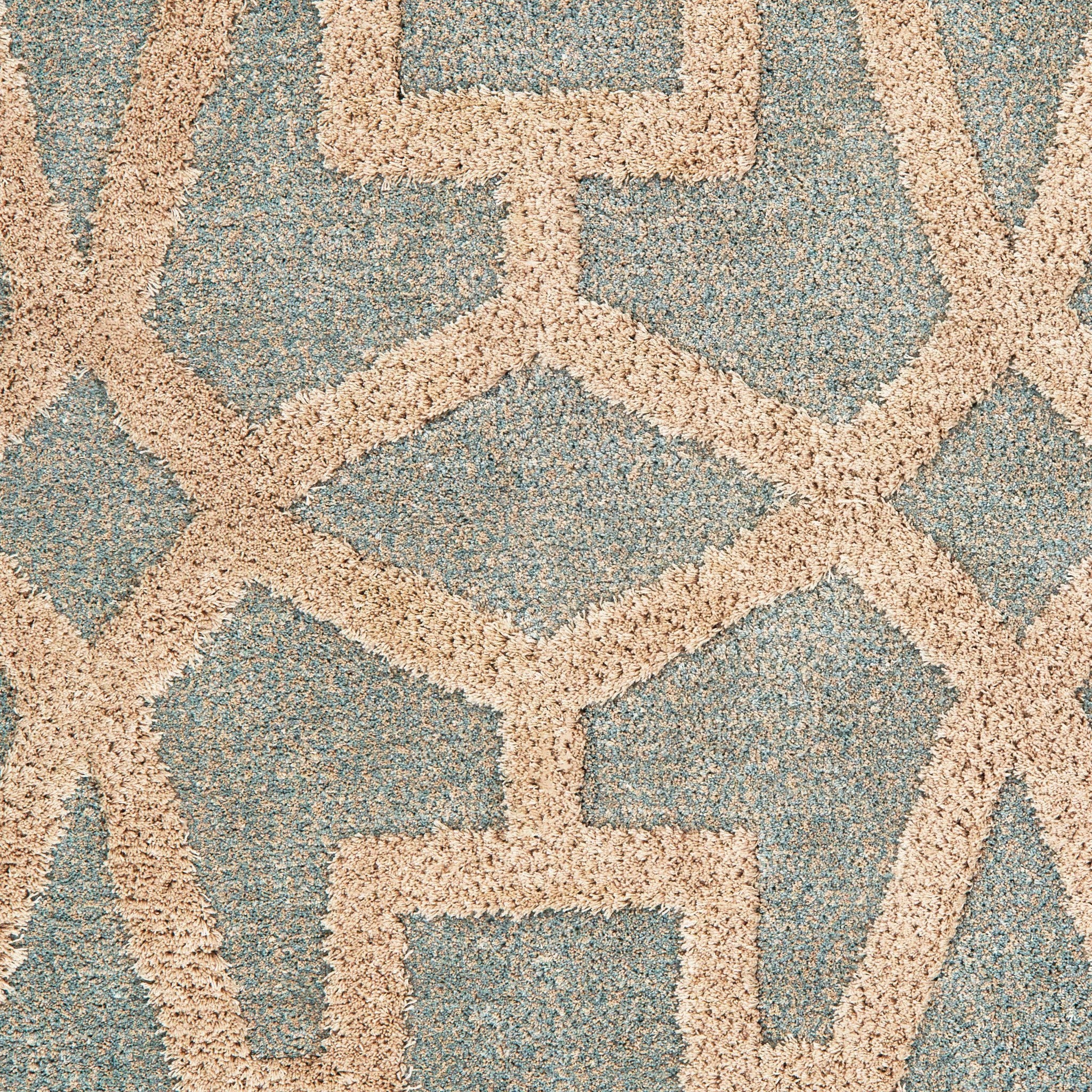 63" x 86" Seafoam Microfiber Area Rug