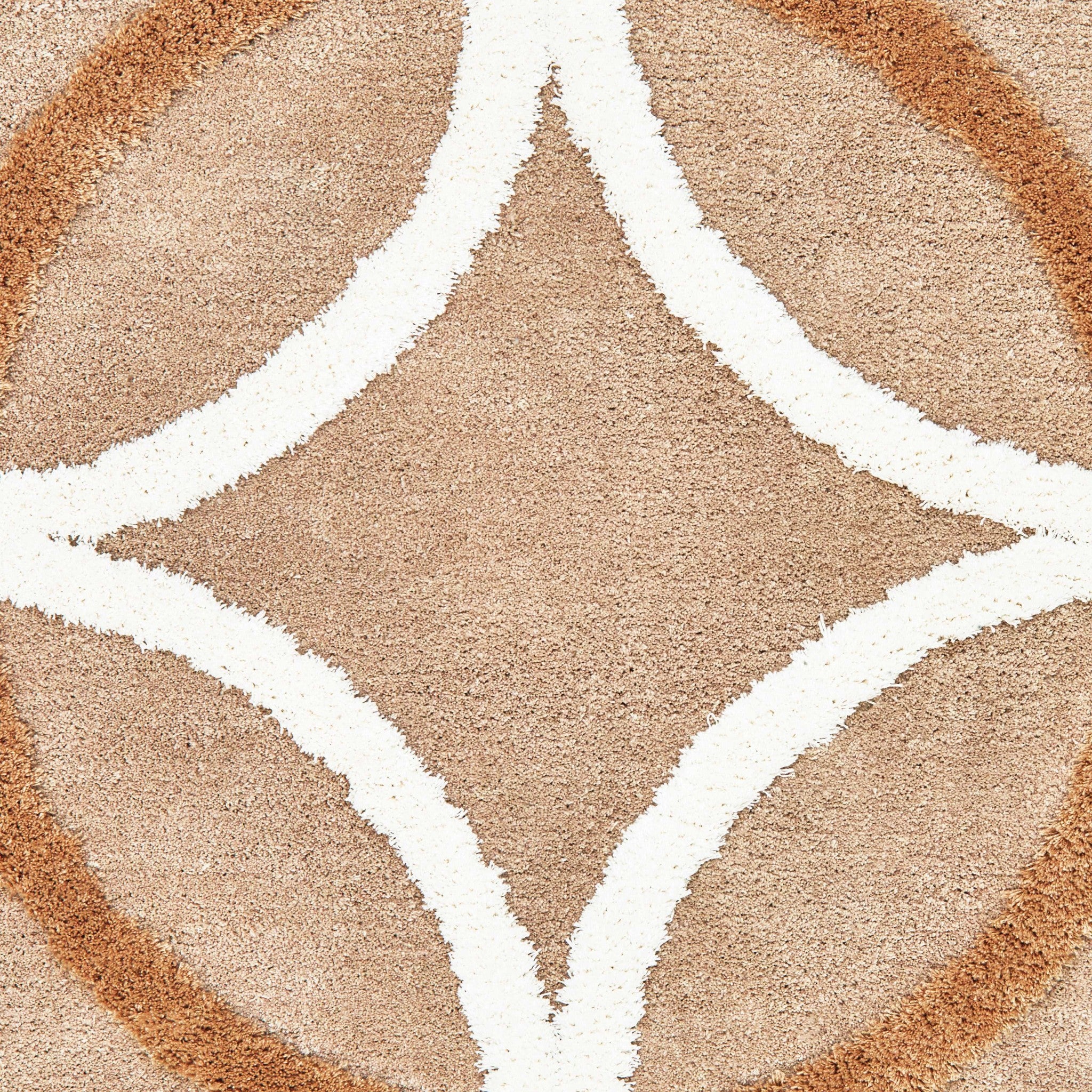 94" x 126" Beige Microfiber Oversize Rug