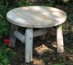 25" X 25" X 18"  Natural Wood Coffee Table