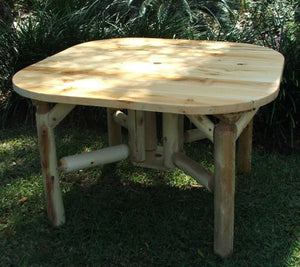 47" X 47" X 30"  Natural Wood Roundabout Table
