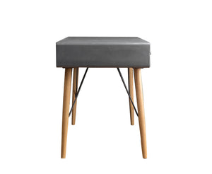 24" x 47" x 30" Gray, Wood, Console Table with 3 Drawers