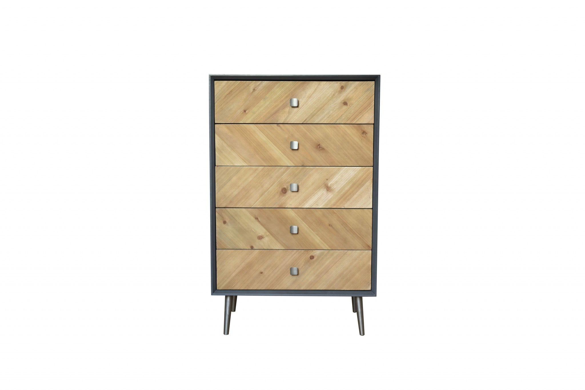 16.75" x 25.5" x 41" Gray Wood Cabinet