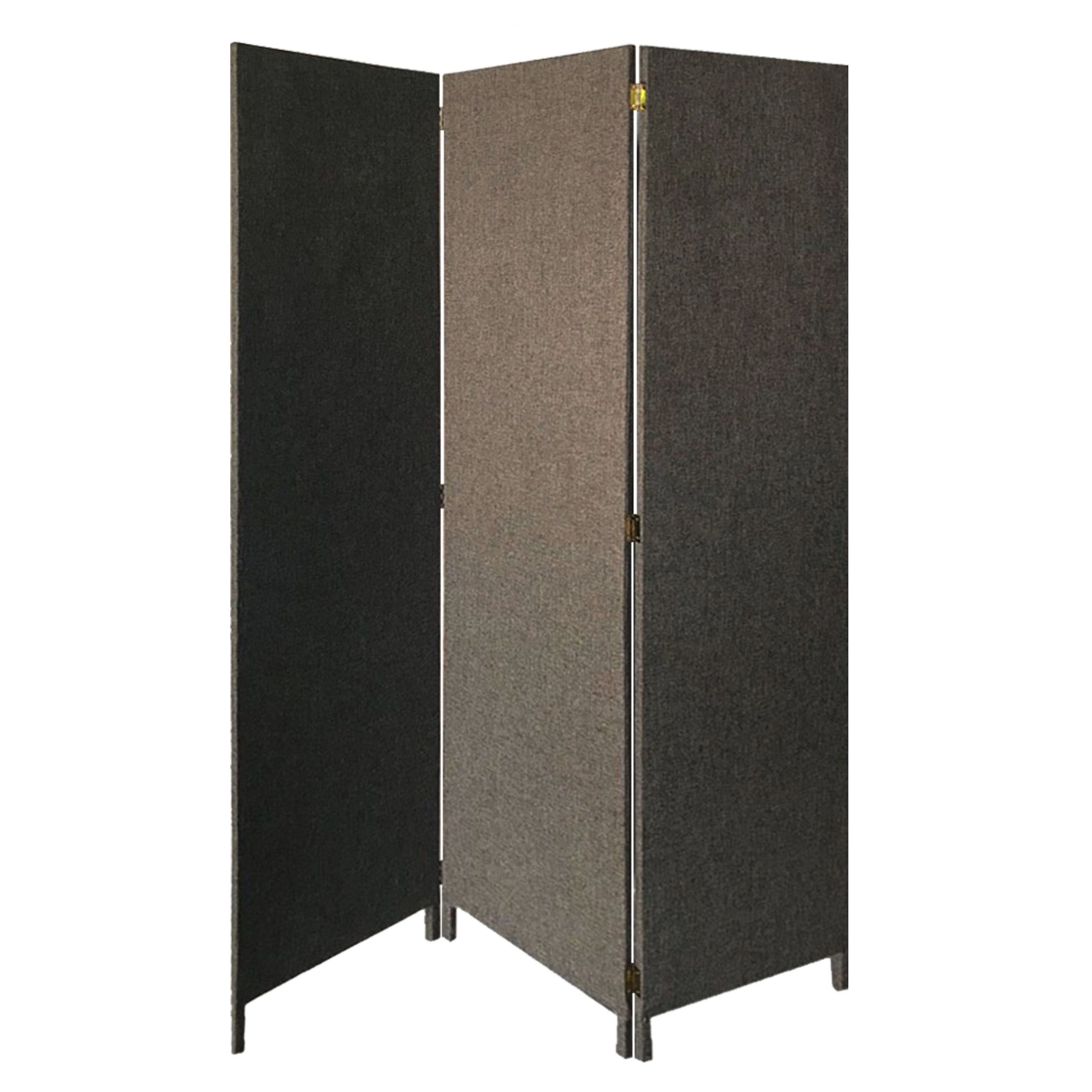 47" x 1" x 71" Grey, Fabric, 3 Panel Soho Screen