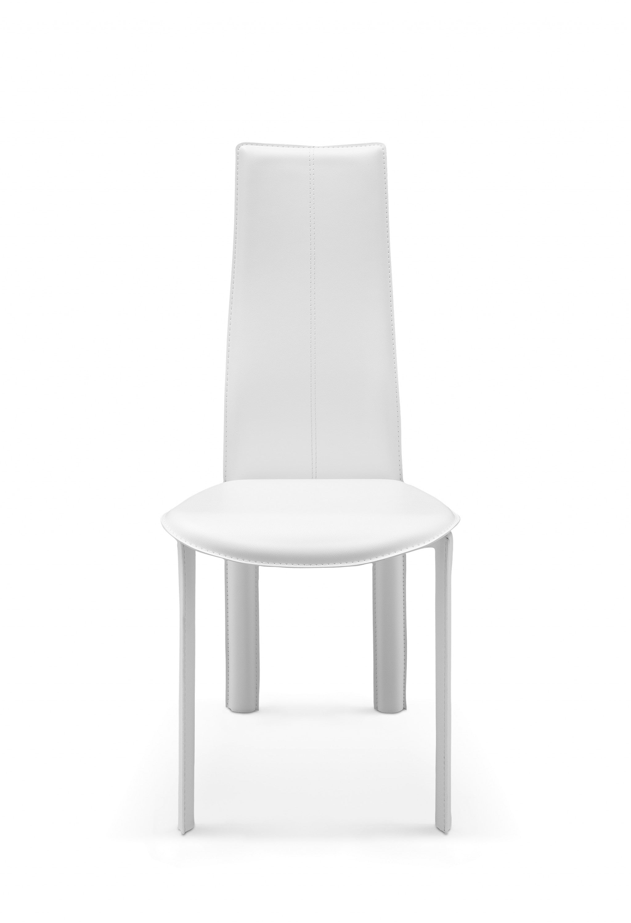 Modern Dining White Faux Leather Dining Chair