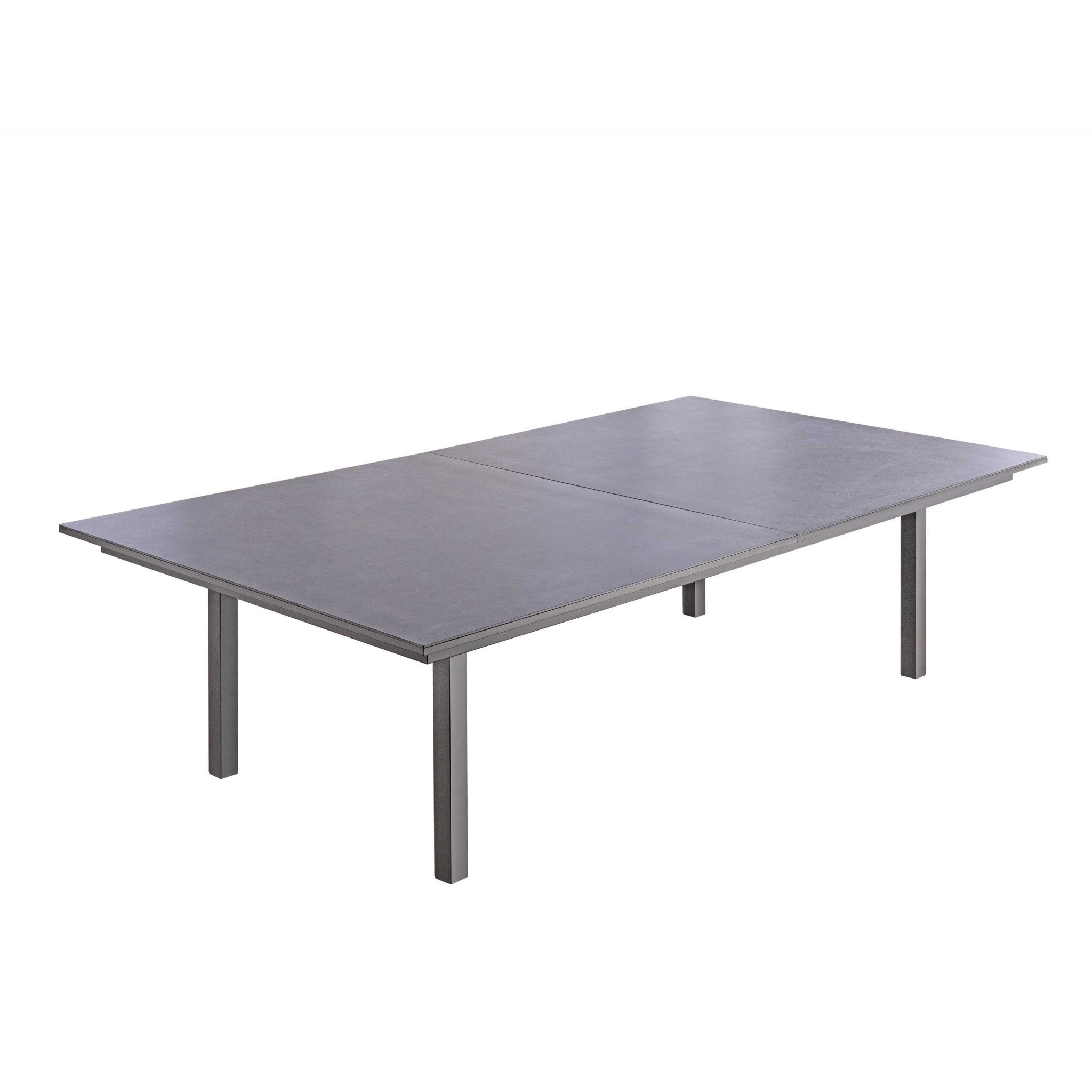 108" X 60" X 30" Dark Gray Ceramic Glass Game Table