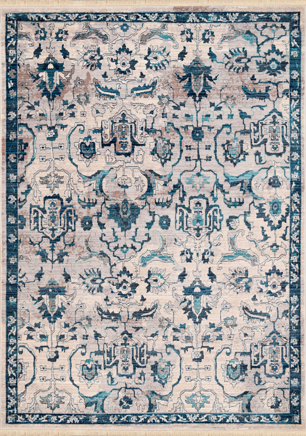 150" x 180" Aqua Polyester Rug
