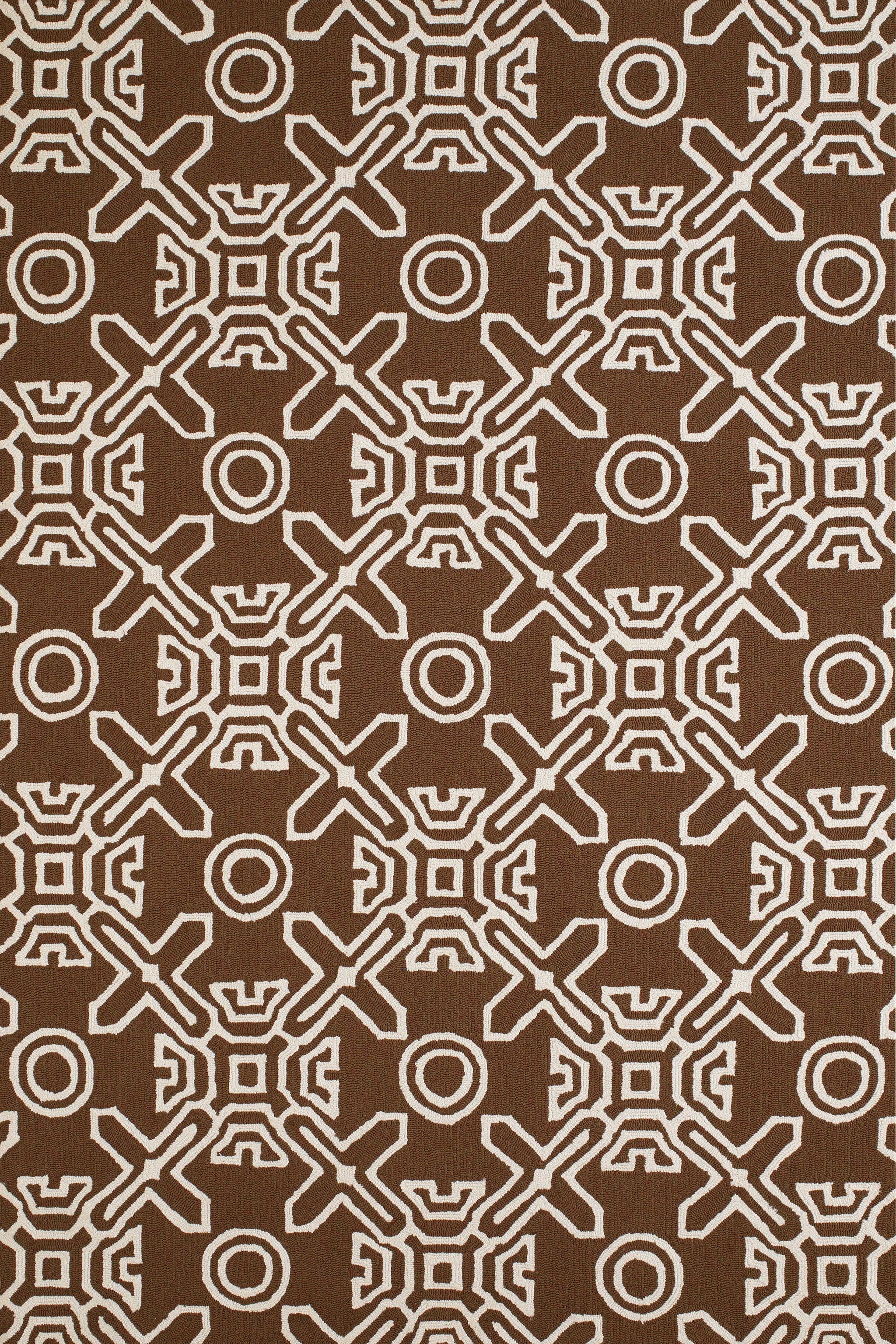 94" x 118" Chocolate Polypropylene Oversize Rug