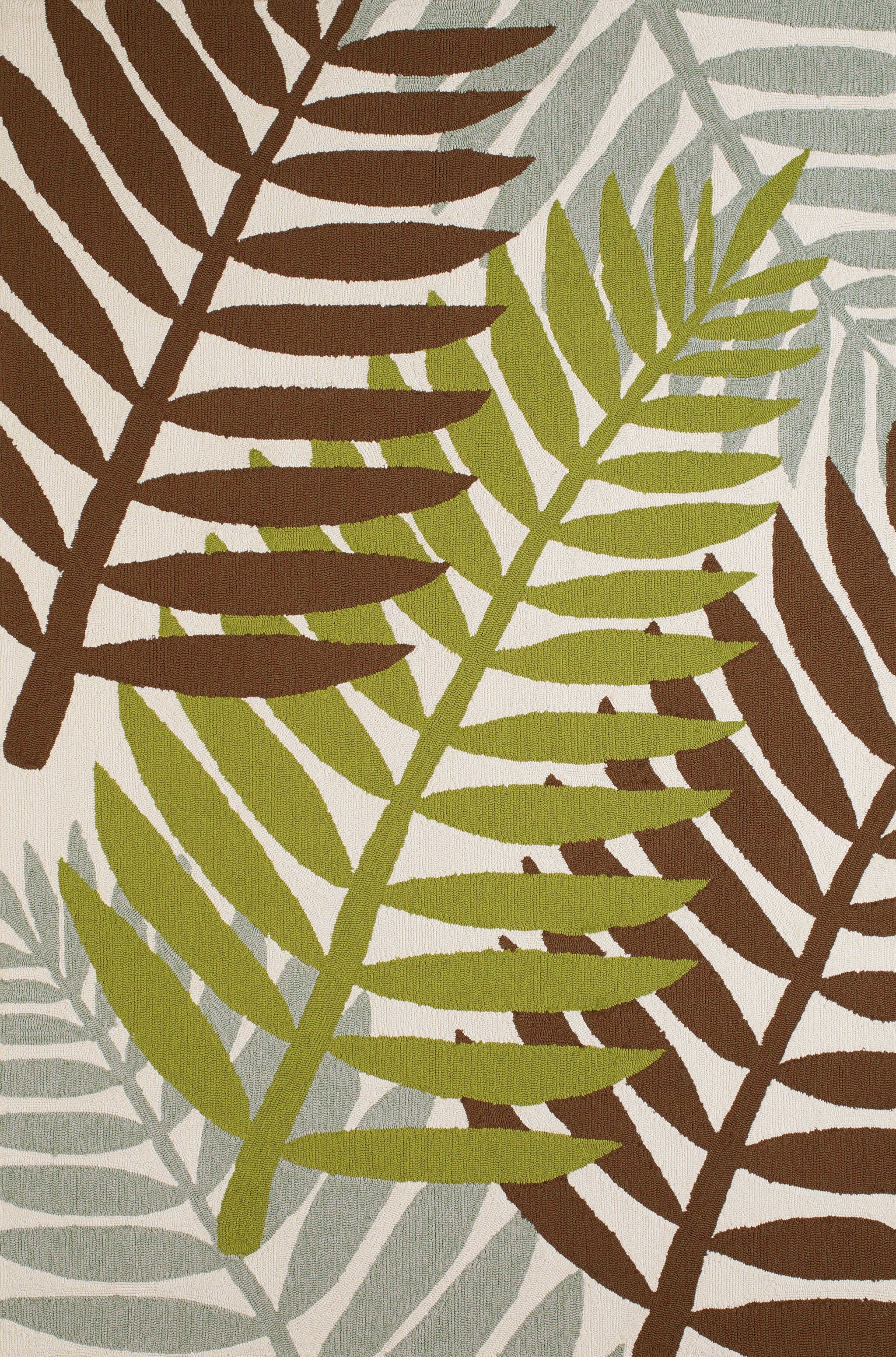 60" x 90" Lime Polypropylene Area Rug