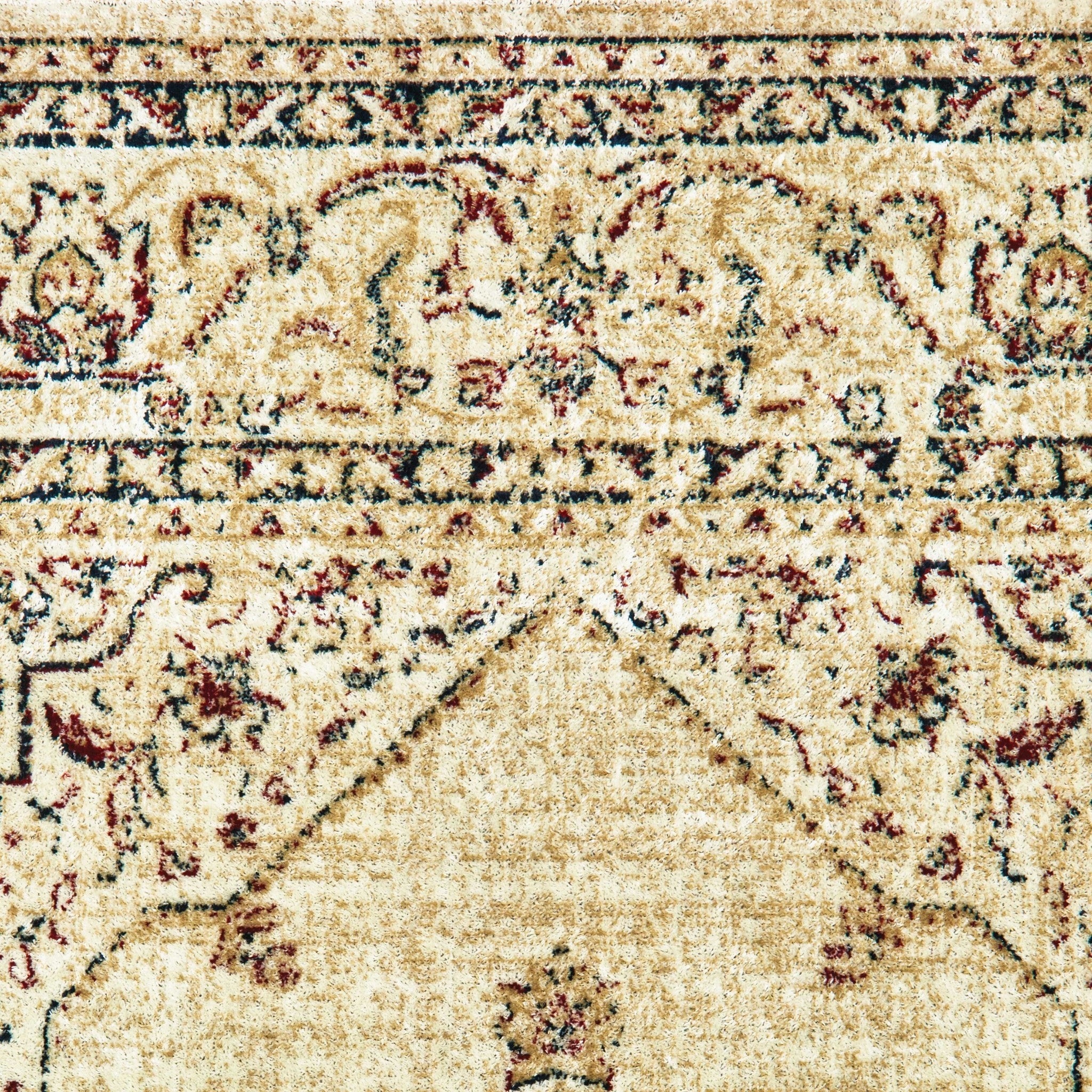 31" x 236" Ivory Viscose Runner Rug