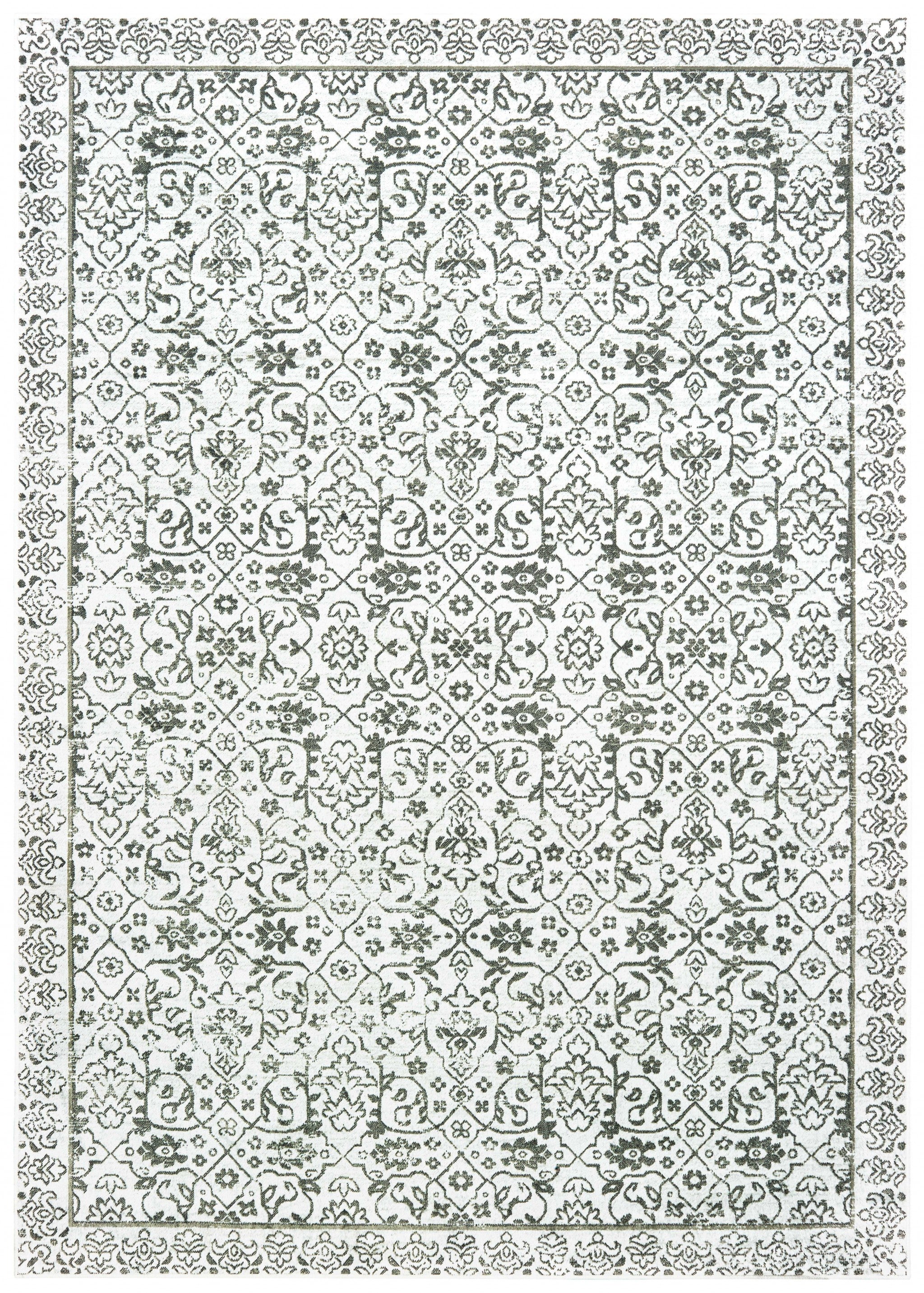 120" x 168" Smoke Viscose Oversize Rug