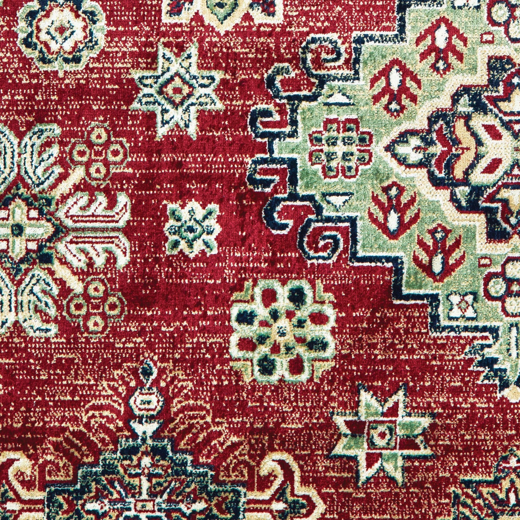 108" x 144" Red Viscose Oversize Rug