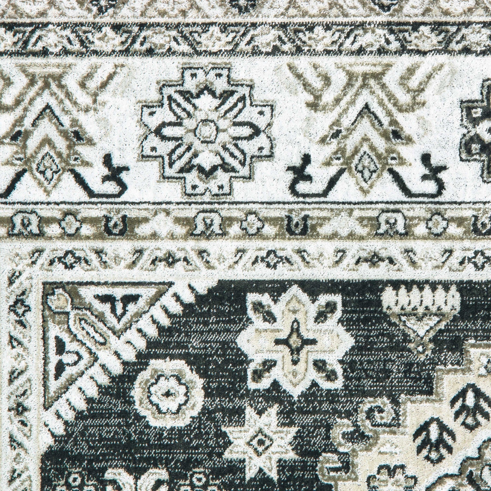 90" x 114" Smoke Viscose Area Rug