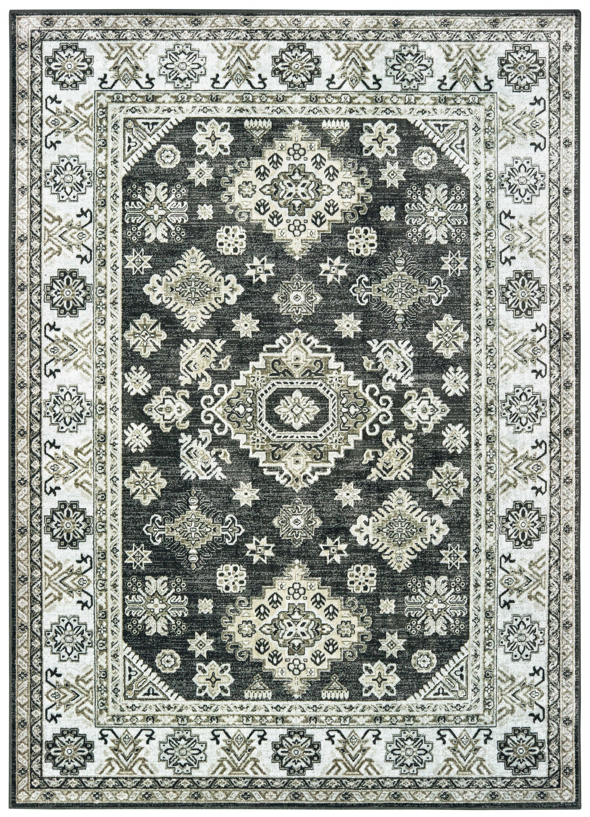 120" x 168" Smoke Viscose Oversize Rug