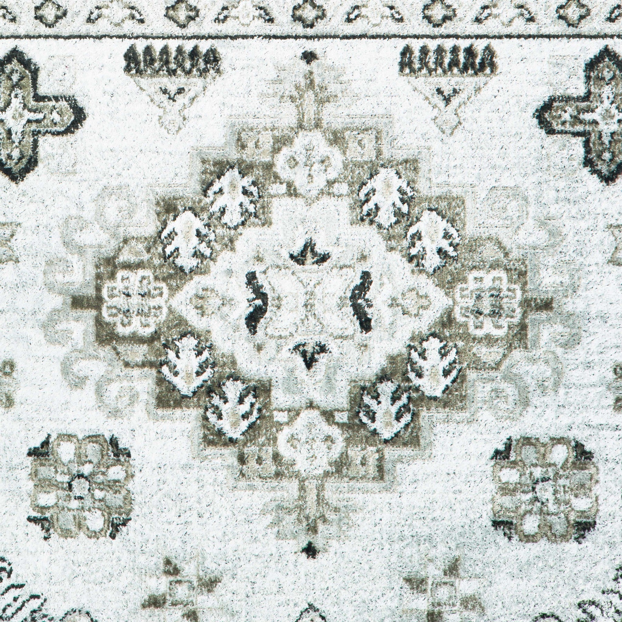 31" x 236" Cream Viscose Runner Rug