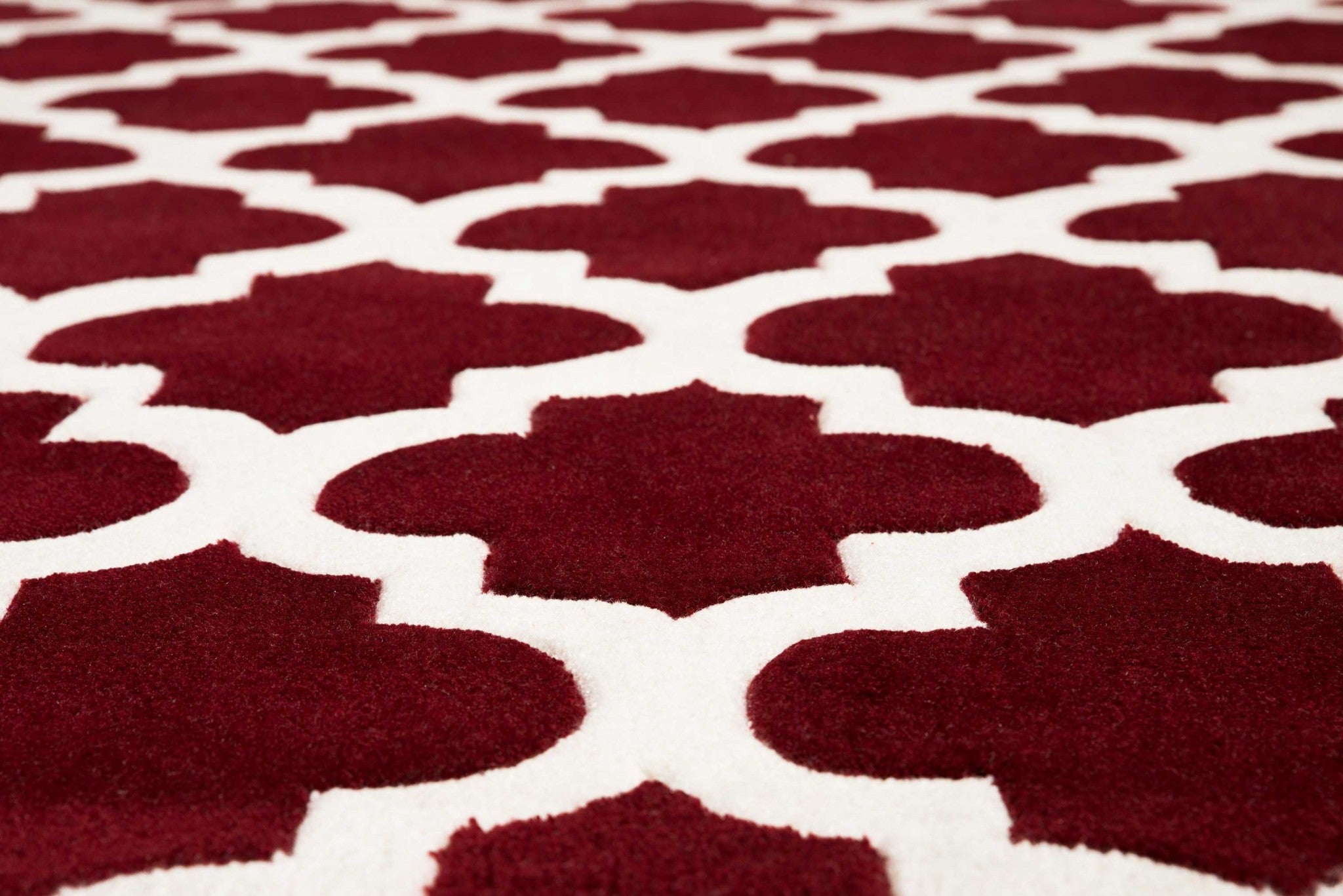 94" x 126" BurgundyPolyester Oversize Rug
