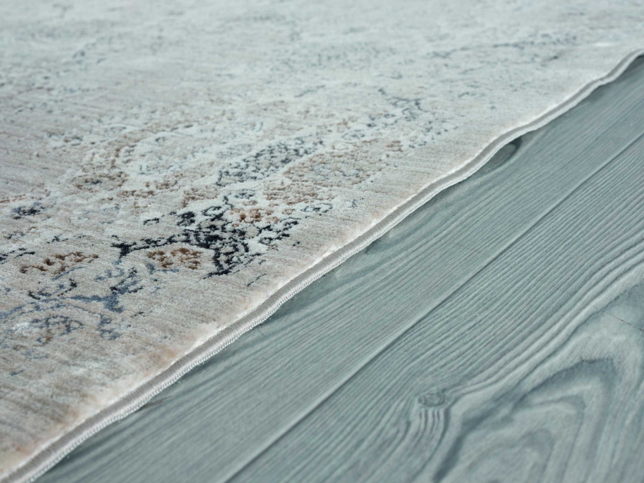 150" x 188" Light Taupe Polyester Rug