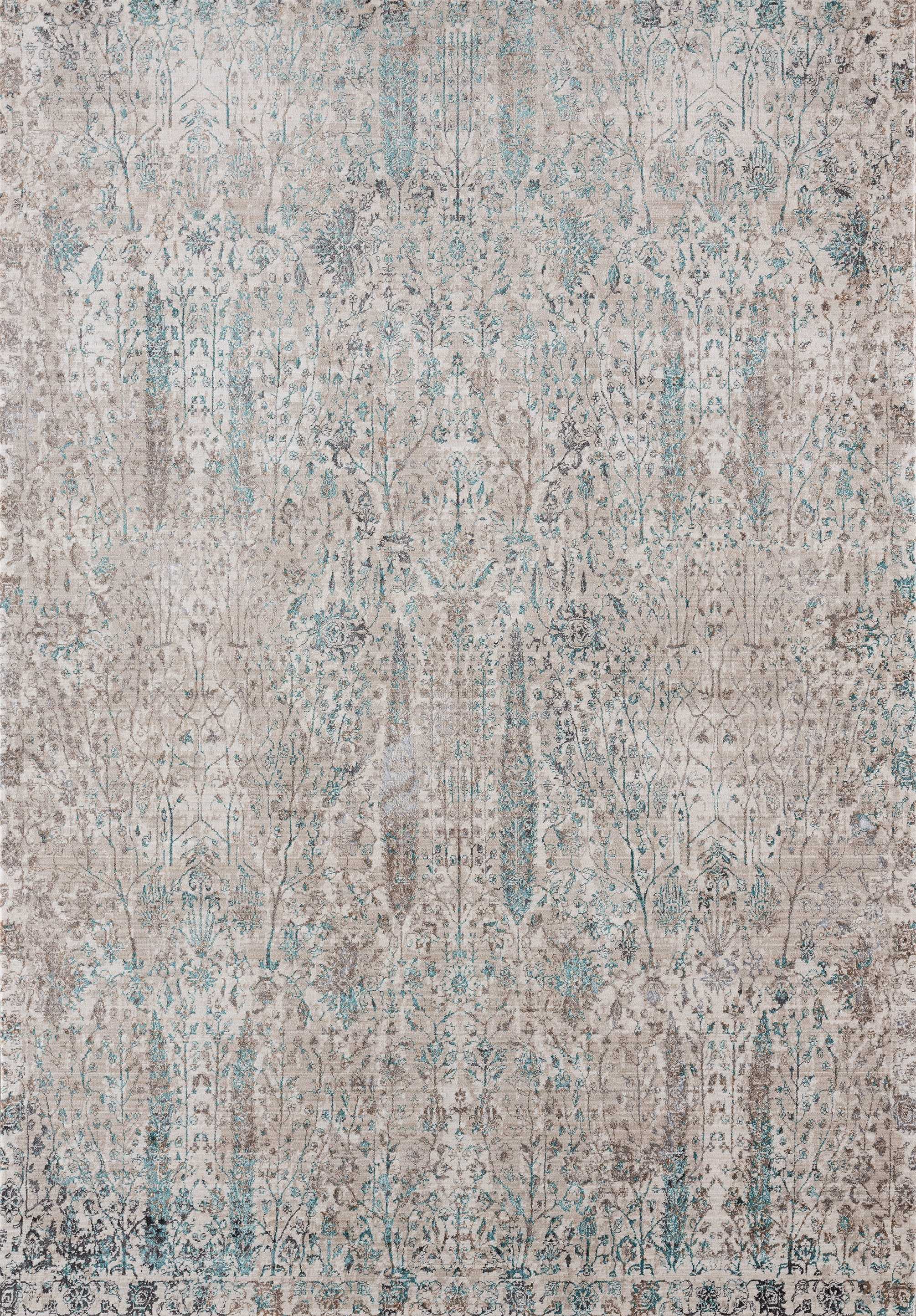 47" x 63" Natural Polyester Accent Rug