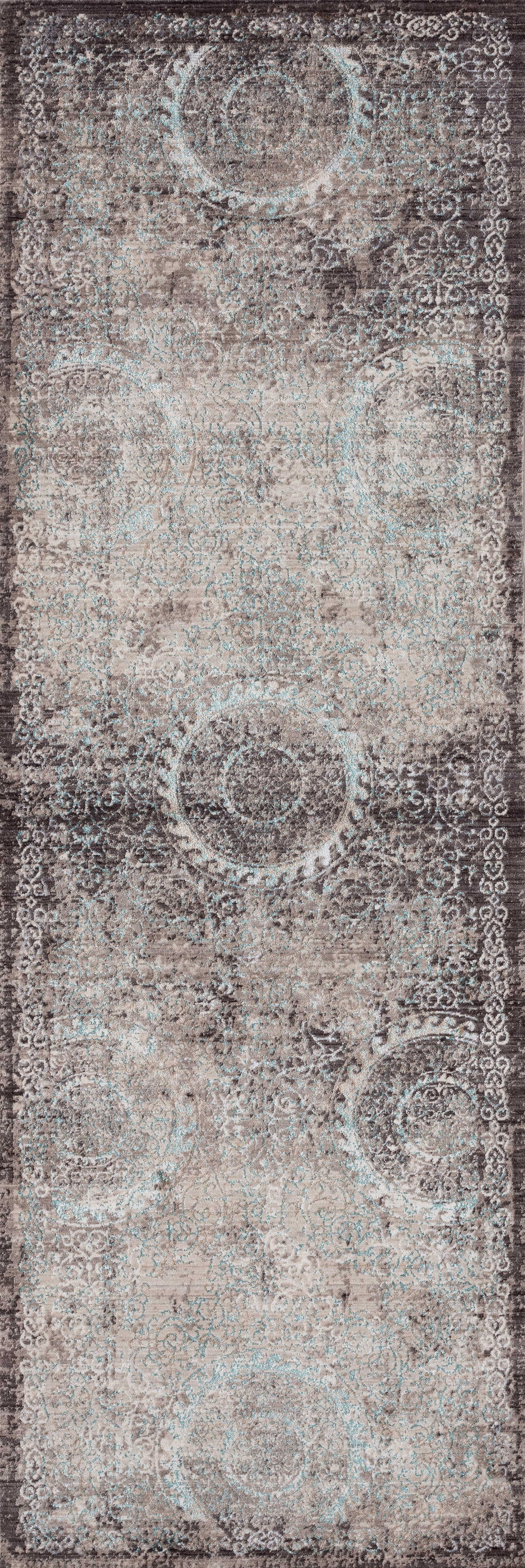 32" x 96" Multicolor Polyester Runner Rug