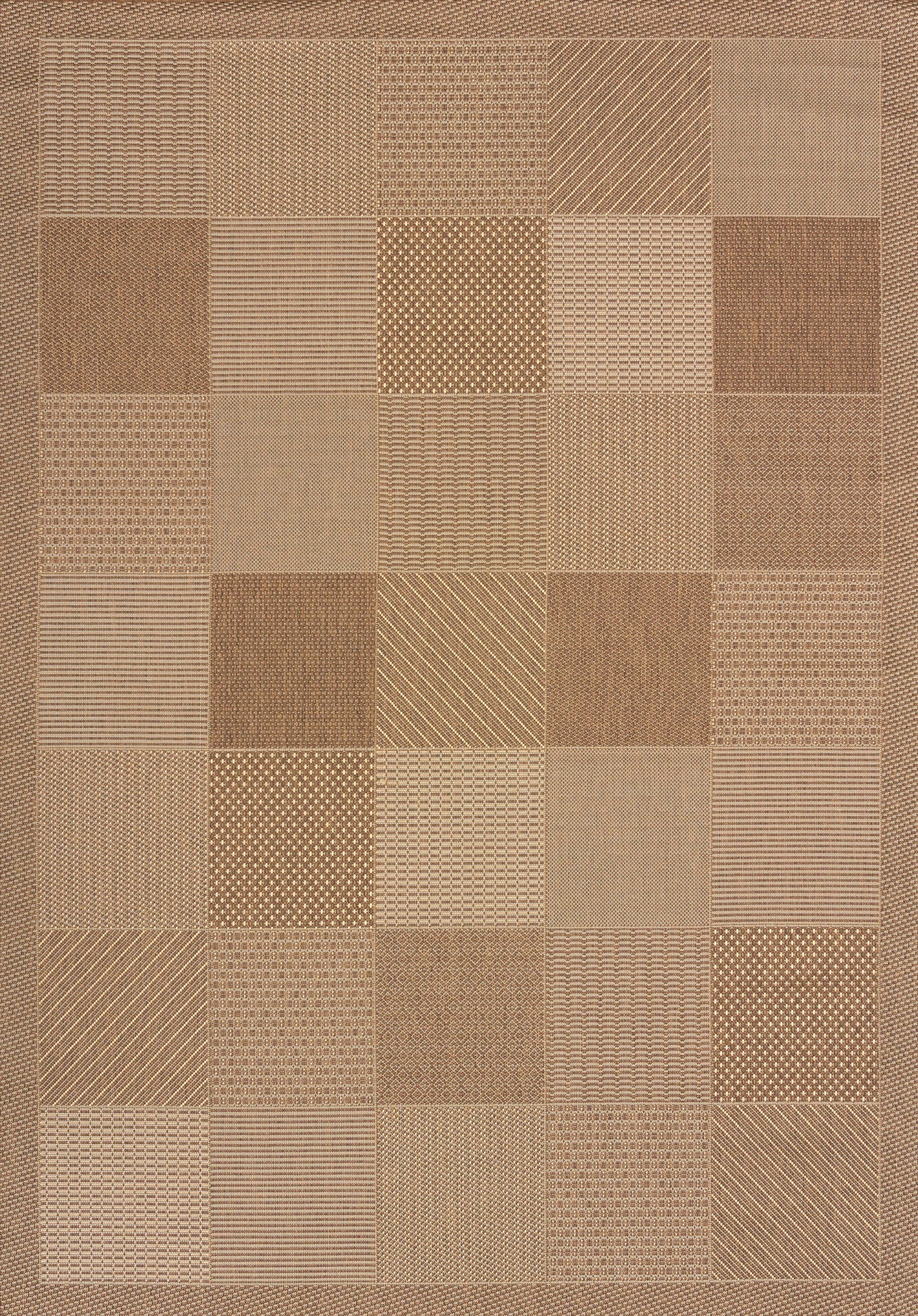 94" x 126" Brown Polypropylene / Olefin Oversize Rug