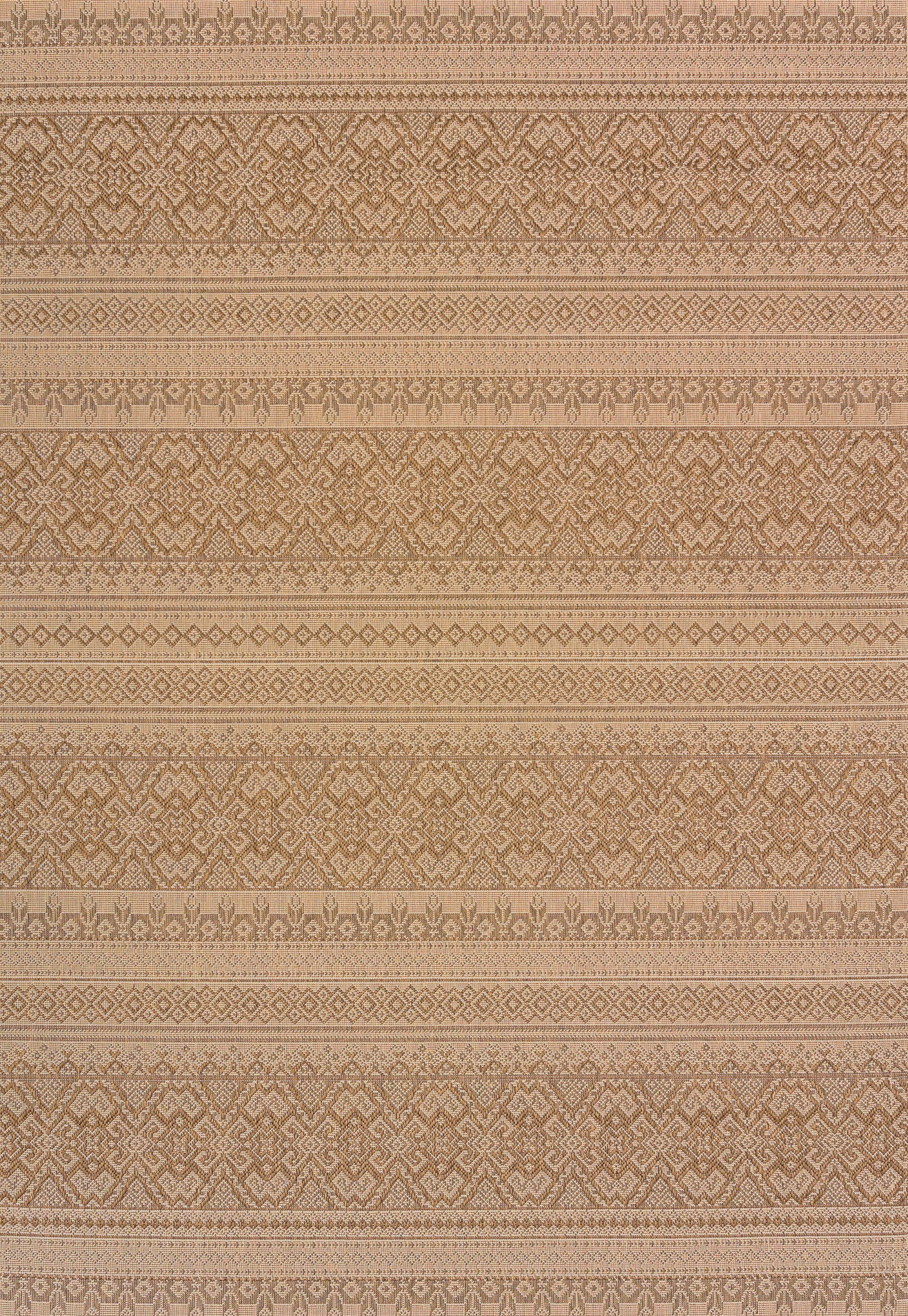 94" x 126" Brown Polypropylene / Olefin Oversize Rug