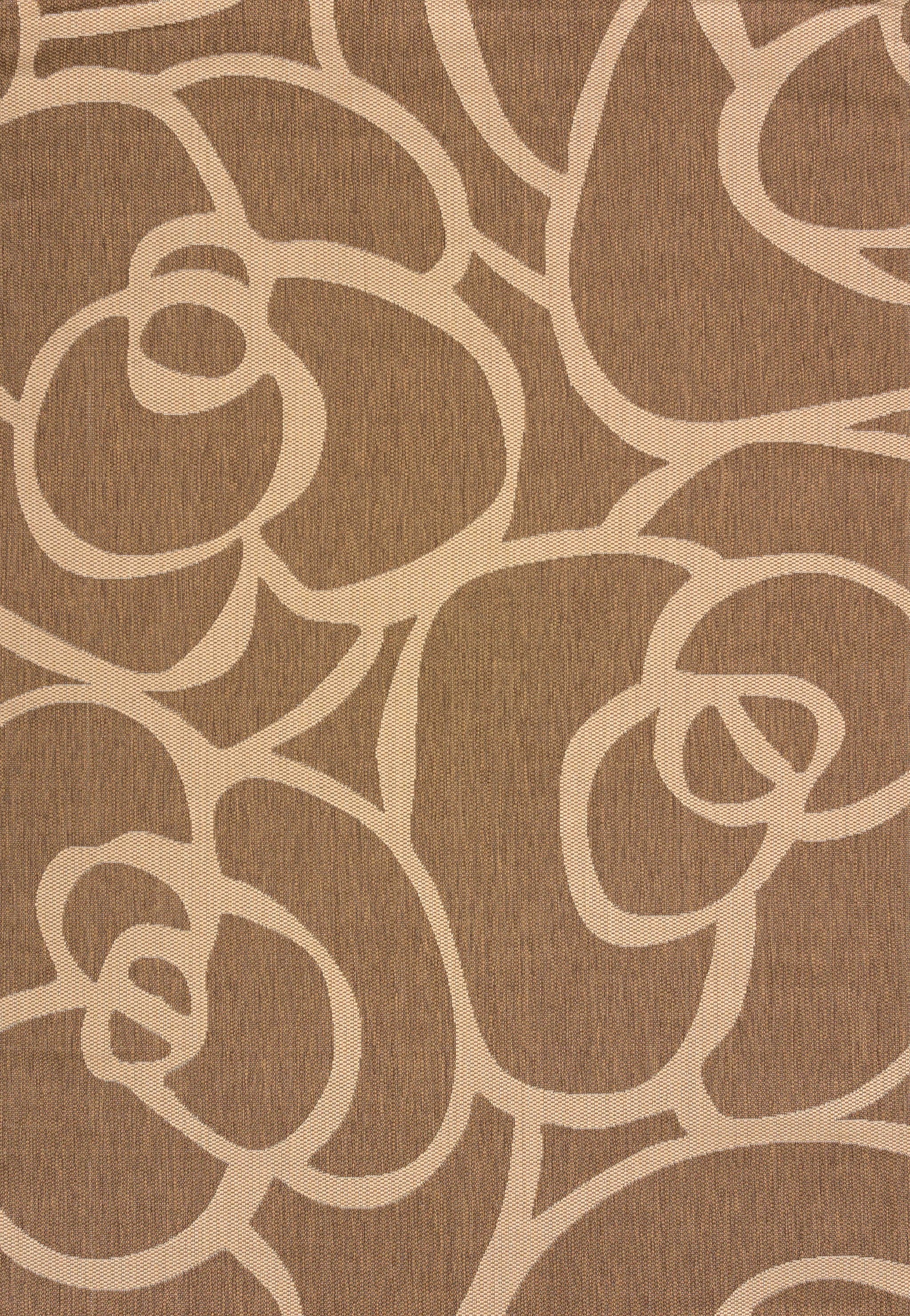 94" x 126" Brown Polypropylene / Olefin Oversize Rug