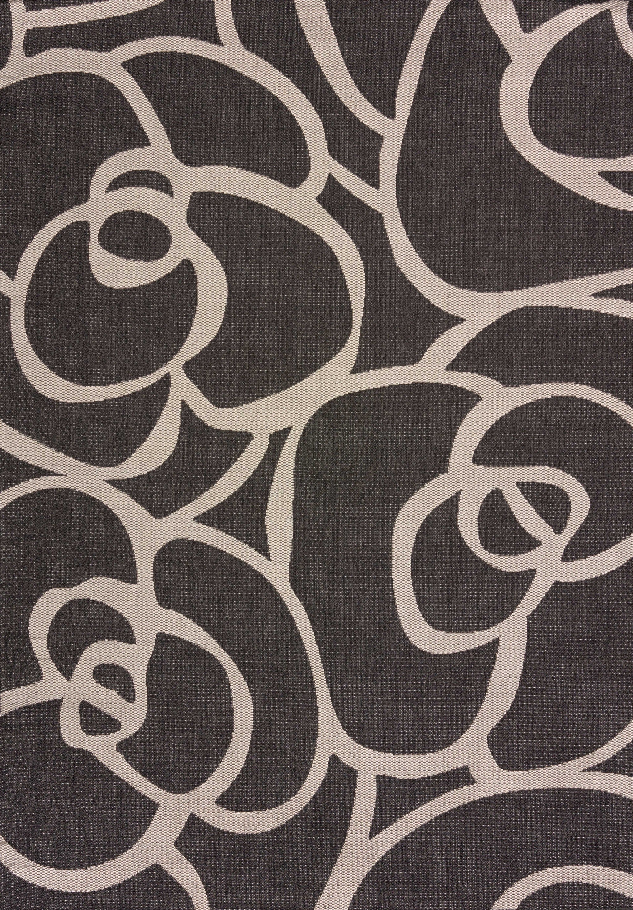 94" x 126" Silver Polypropylene / Olefin Oversize Rug