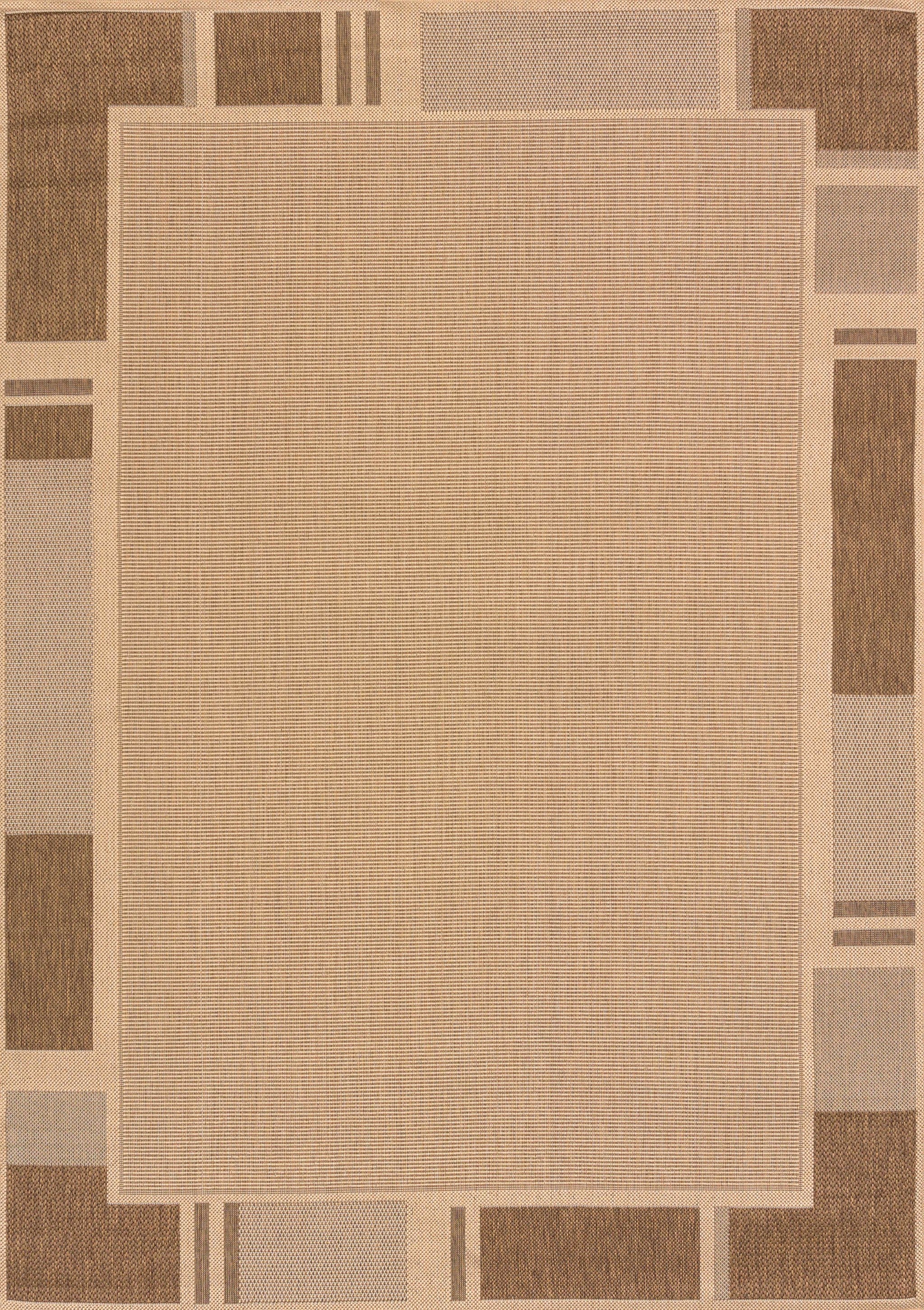 94" x 126" Beige Polypropylene / Olefin Oversize Rug