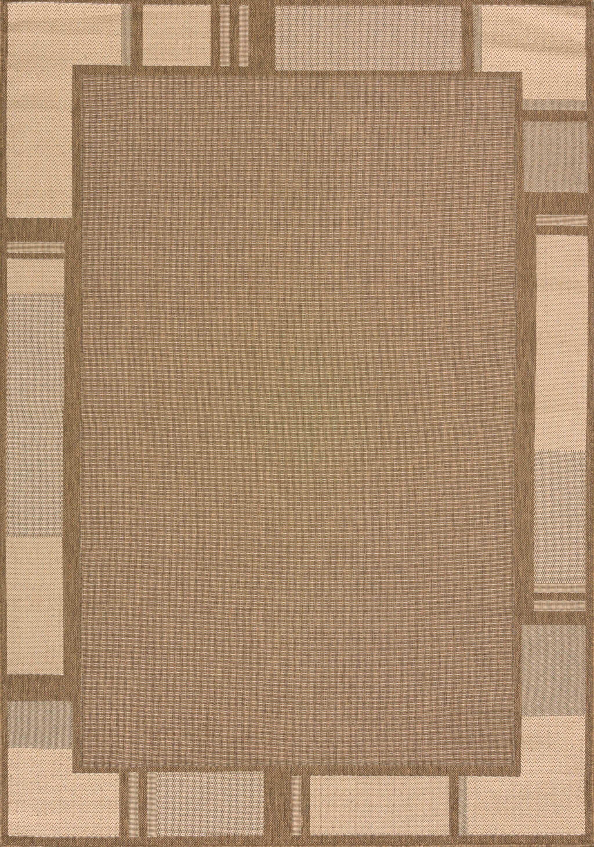 94" x 126" Brown Polypropylene / Olefin Oversize Rug