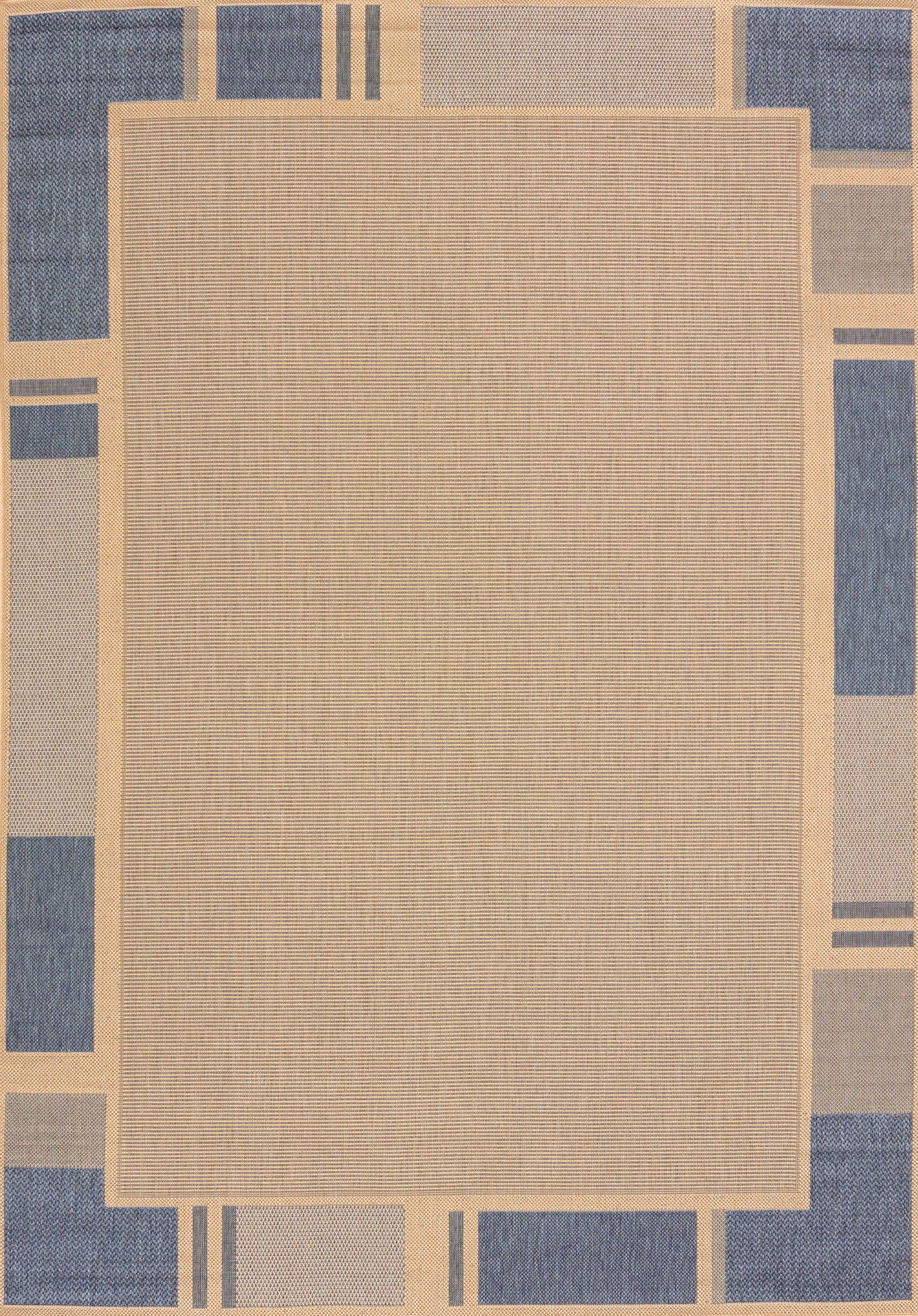 94" x 126" Blue Polypropylene / Olefin Oversize Rug