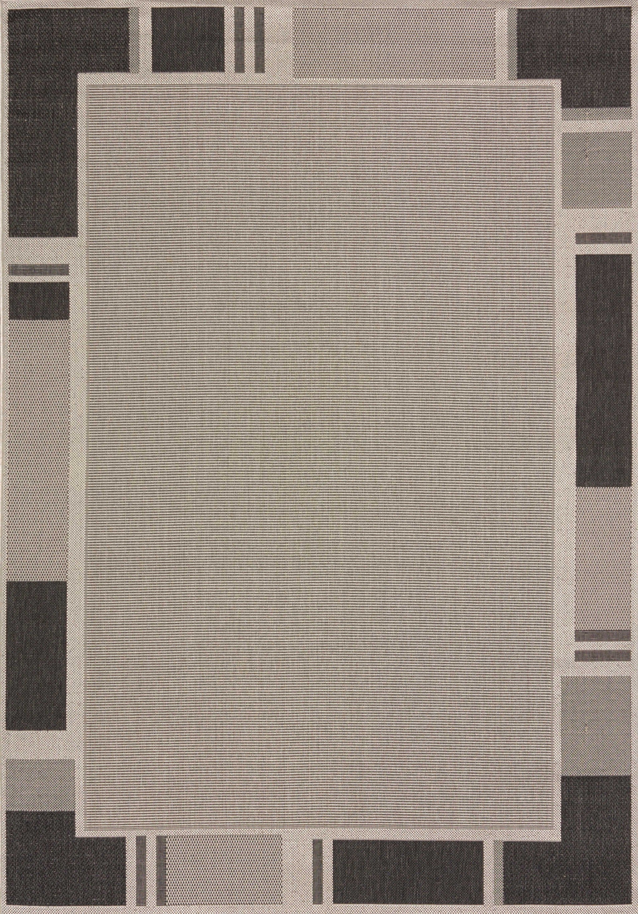 94" x 126" Grey Polypropylene / Olefin Oversize Rug