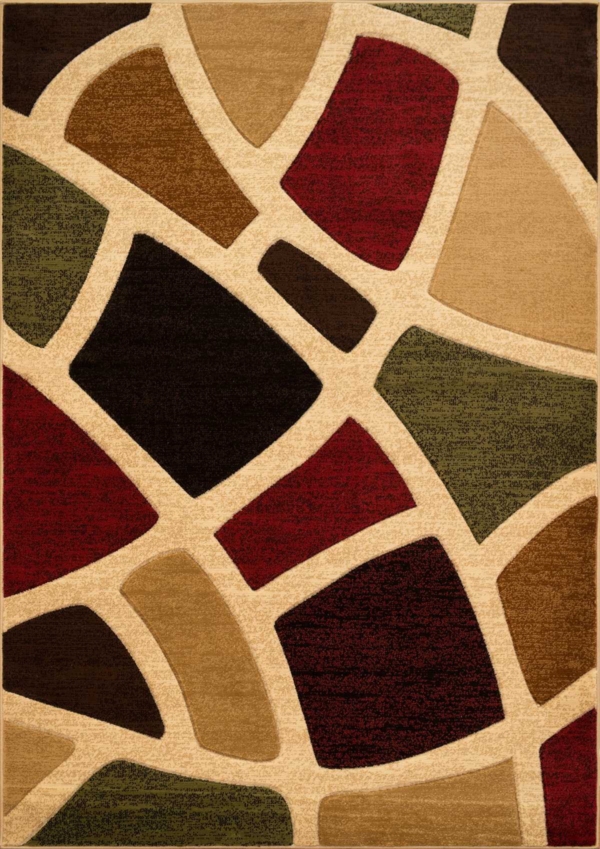 23" x 82" Multicolor Polypropylene Runner Rug