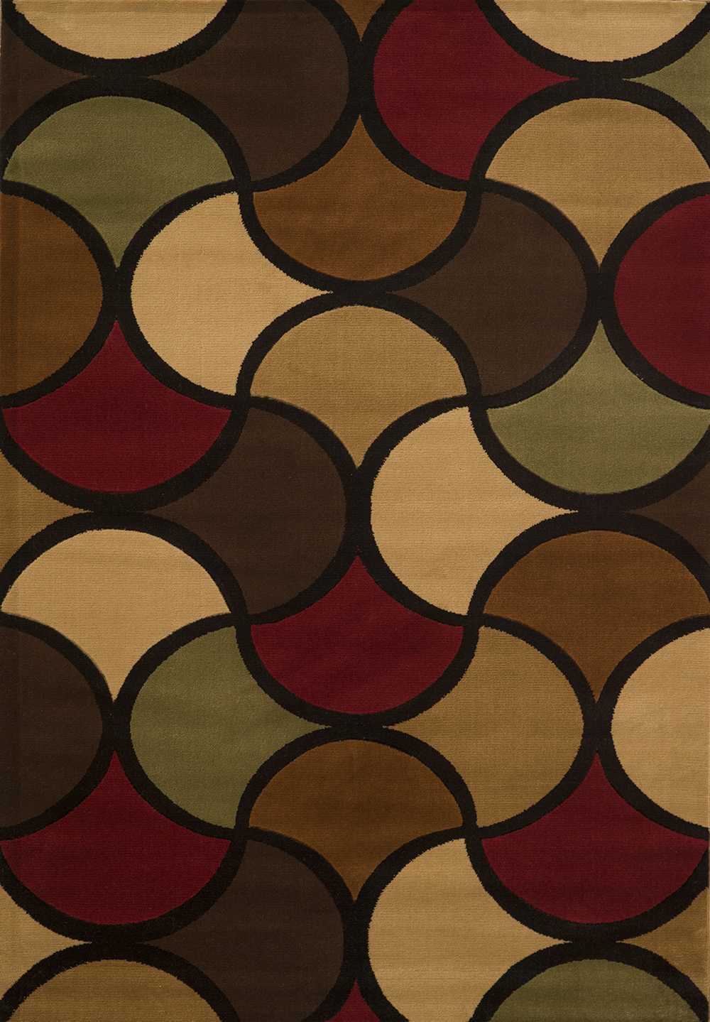 94" x 126" Multicolor Polypropylene Oversize Rug