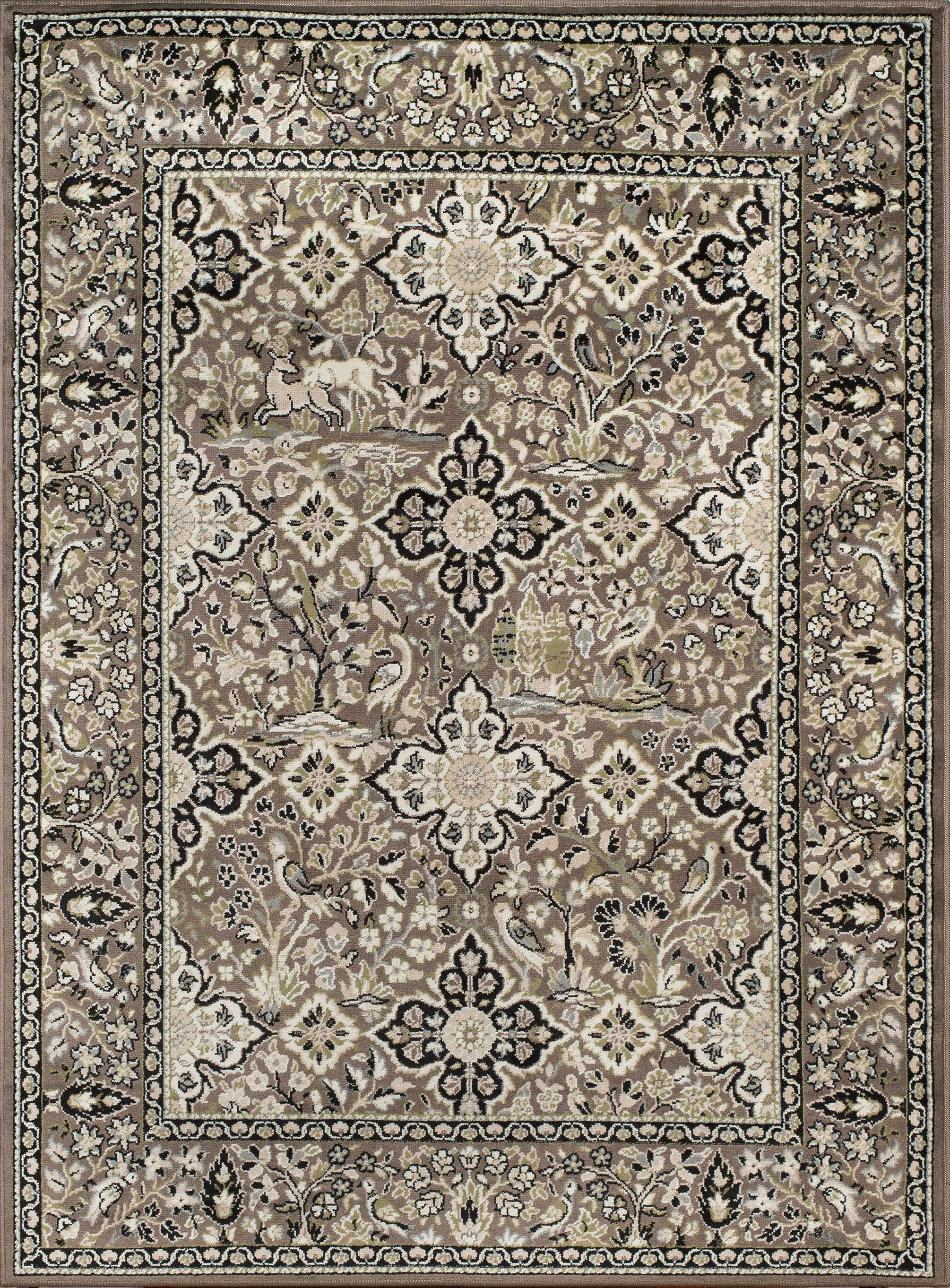 94" x 126" Taupe Olefin Oversize Rug