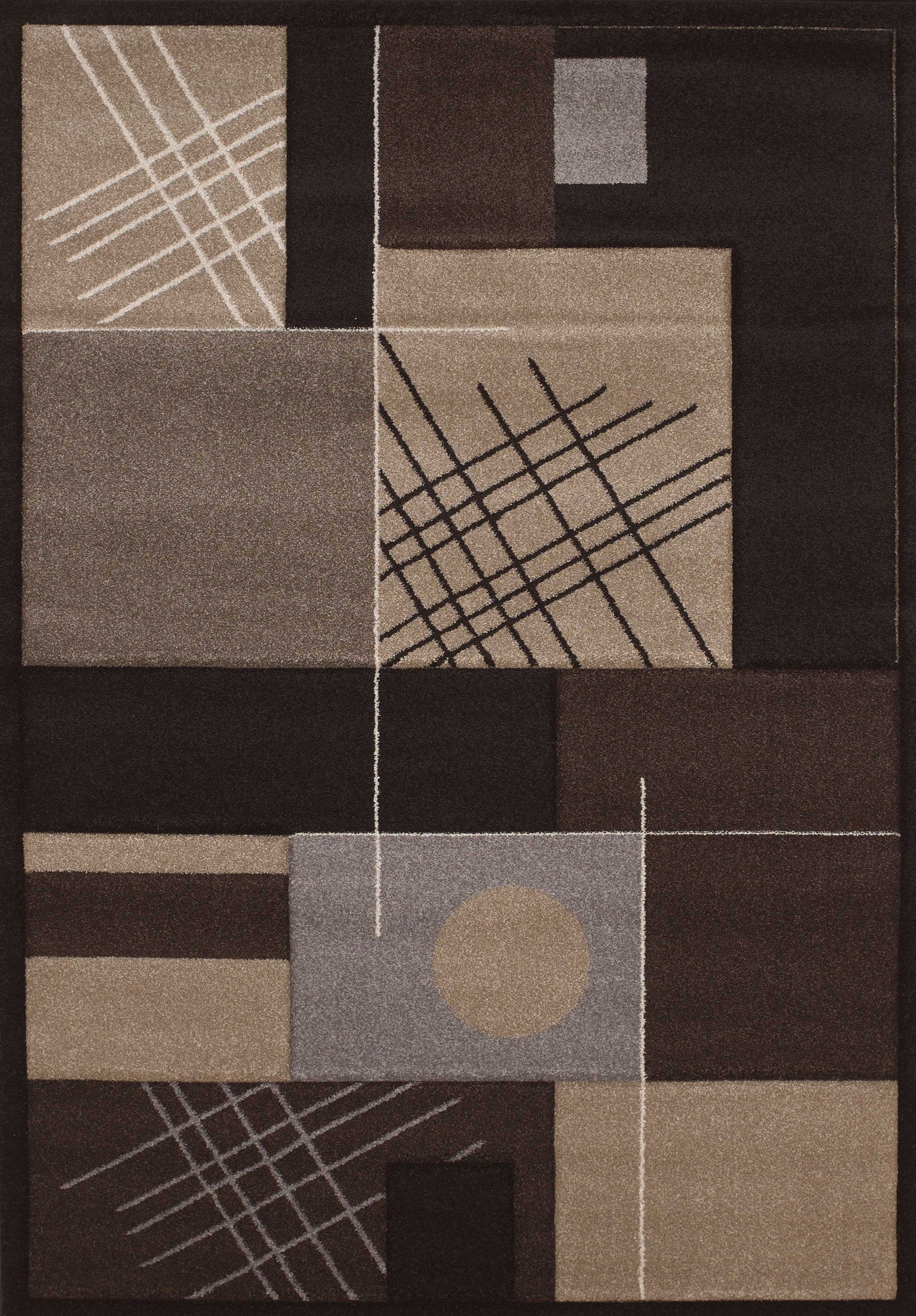 94" x 134" Black Polypropylene Oversize Rug