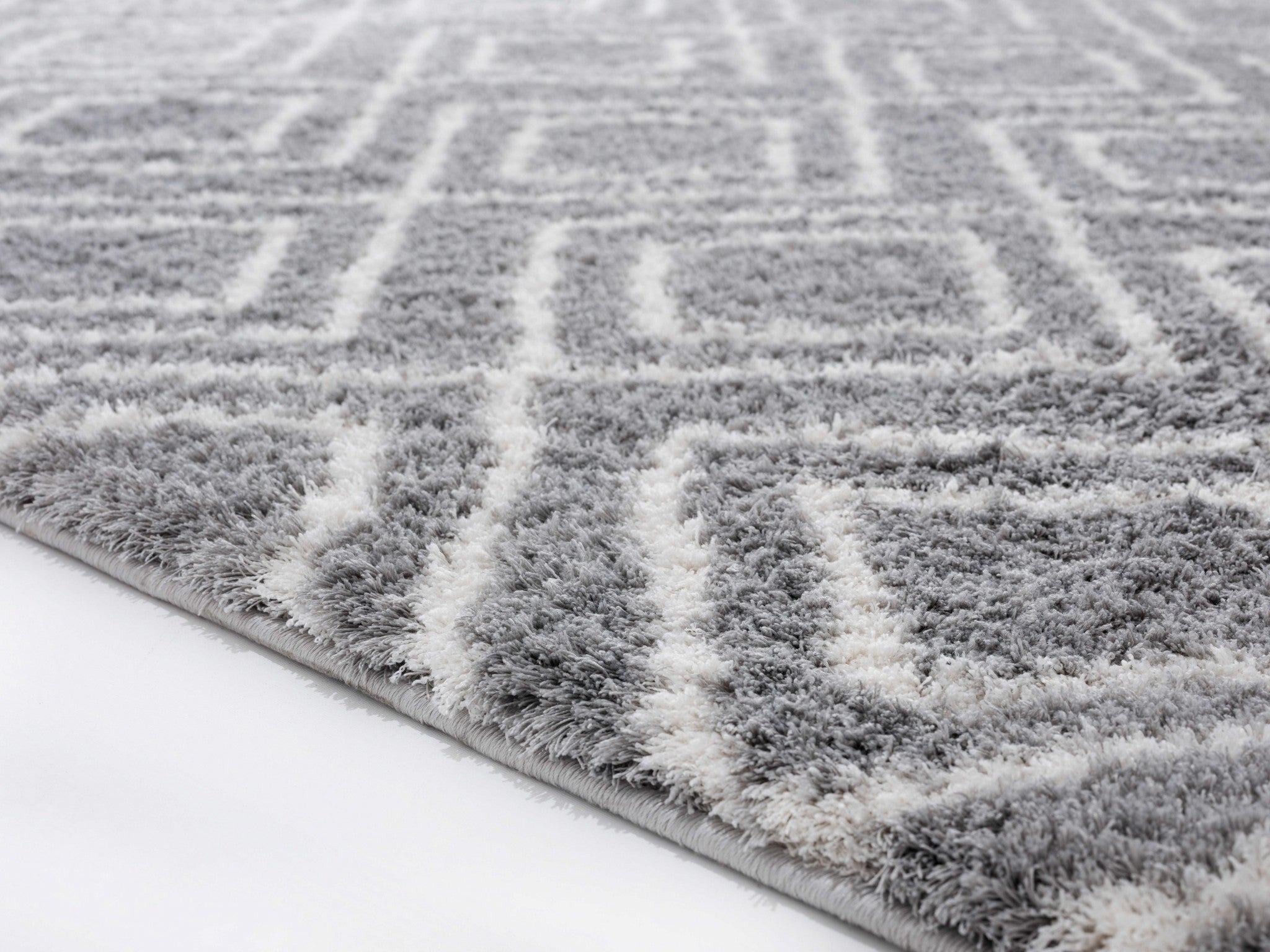 23" x 36" Grey Microfiber Polyester Accent Rug